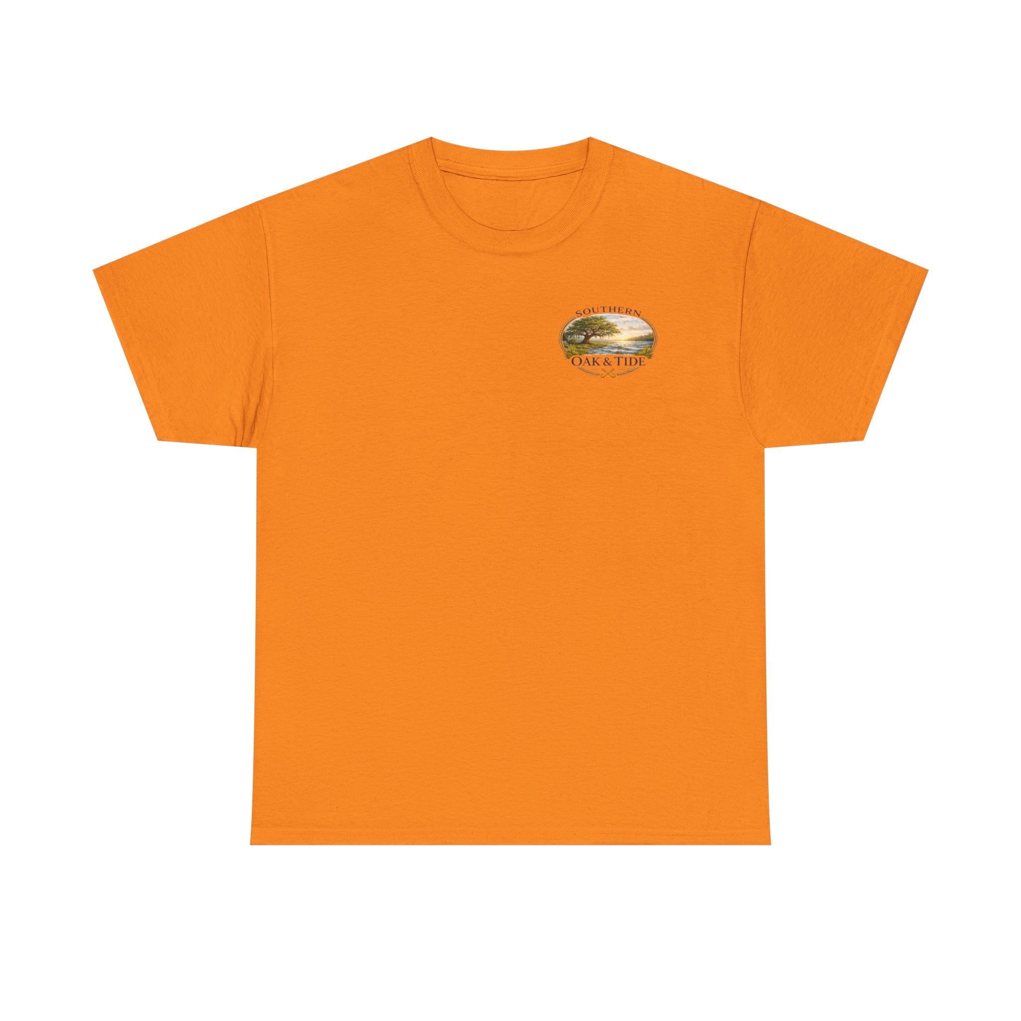 Unisex Heavy Cotton Tee(American flag with duck & dog)