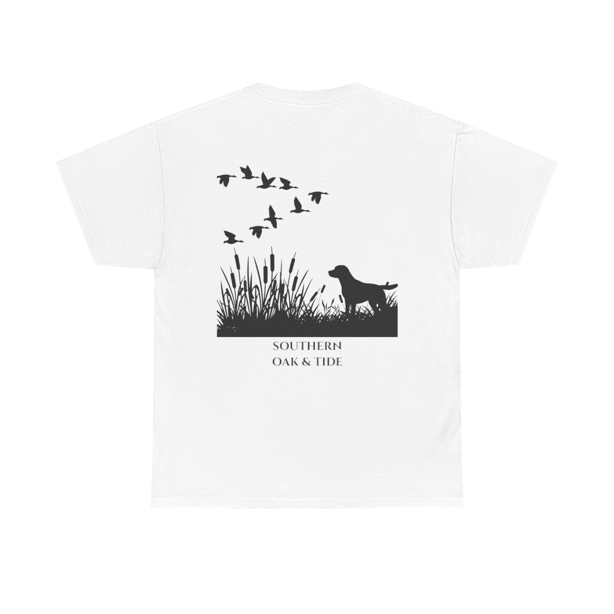 Unisex Heavy Cotton Tee (dog & ducks)