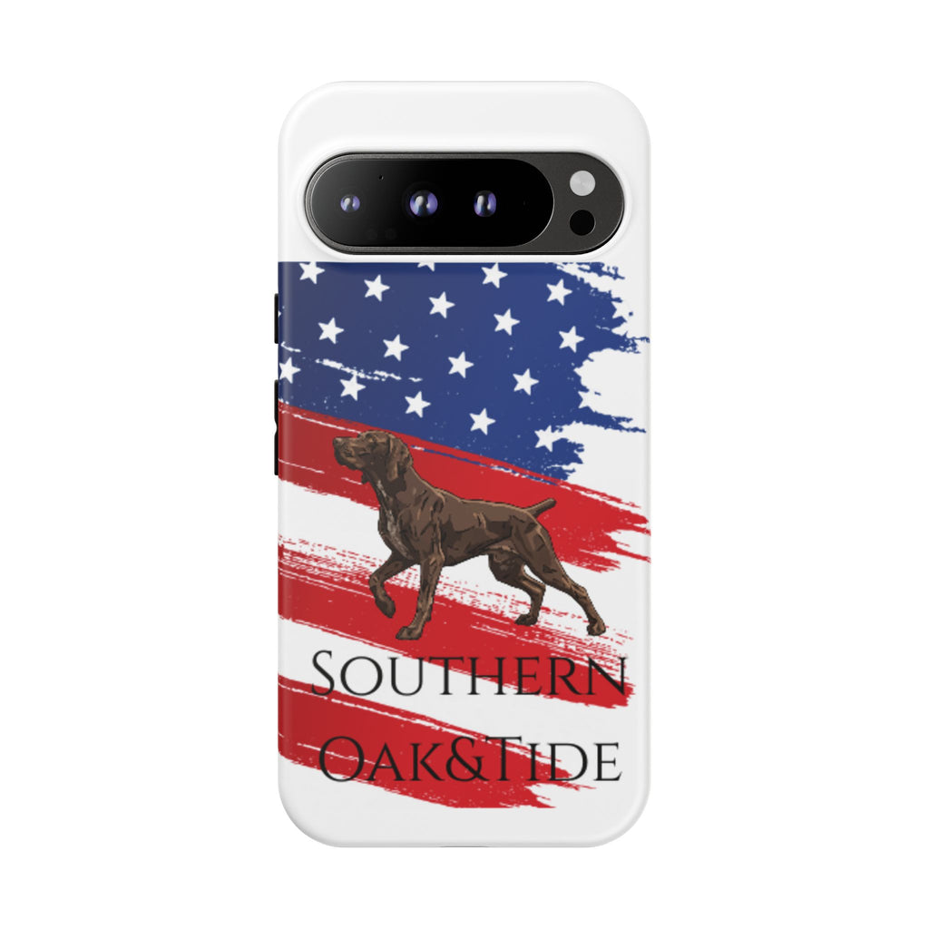 American Flag Pointer Dog phone case | Tough Cases