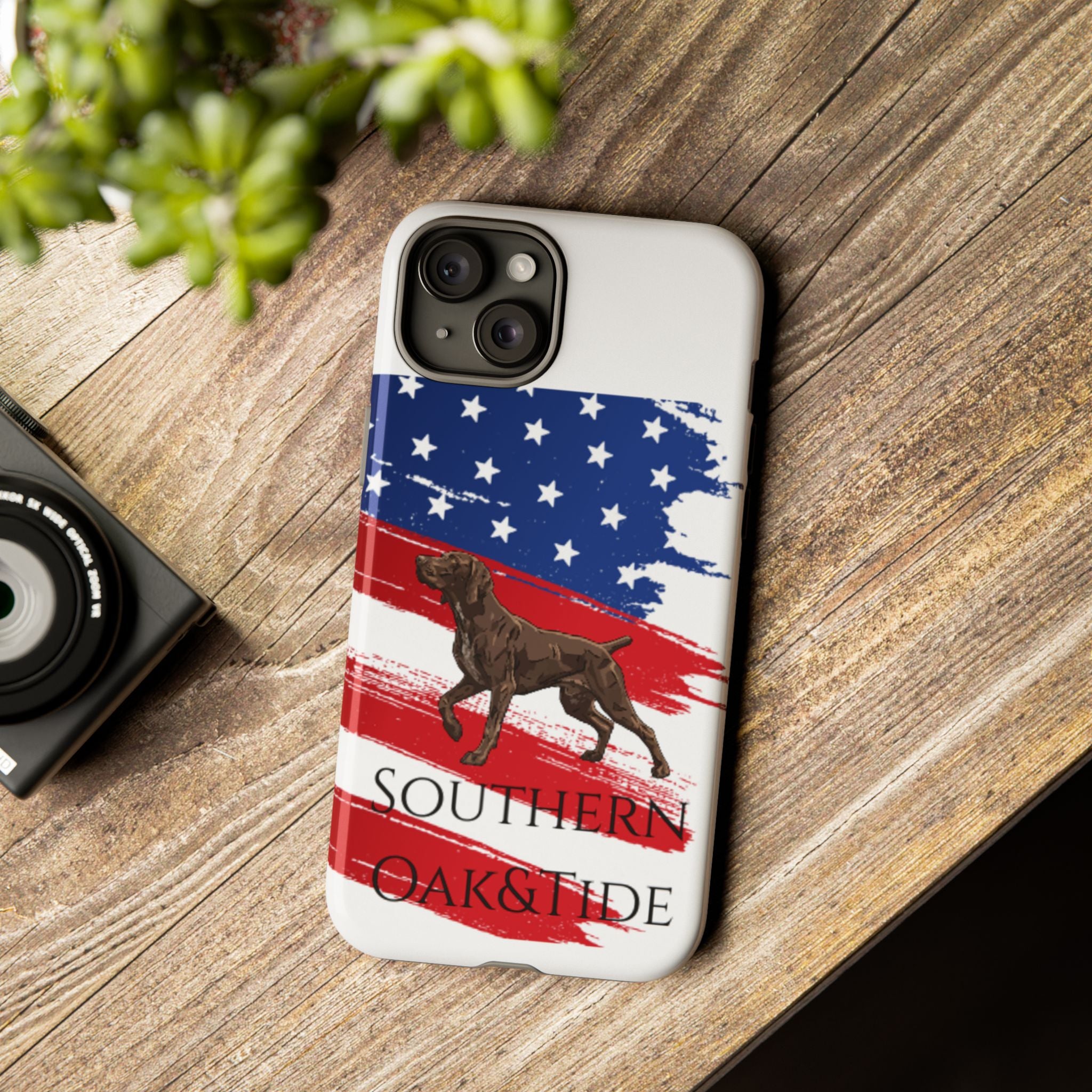 American Flag Pointer Dog phone case | Tough Cases