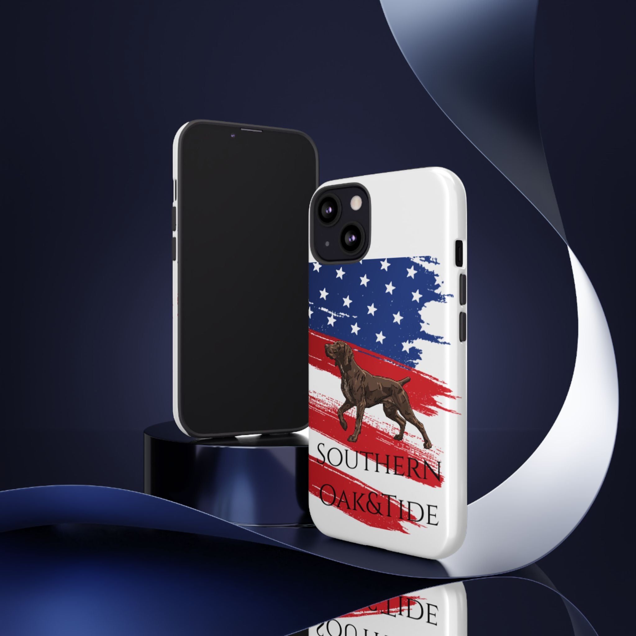 American Flag Pointer Dog phone case | Tough Cases