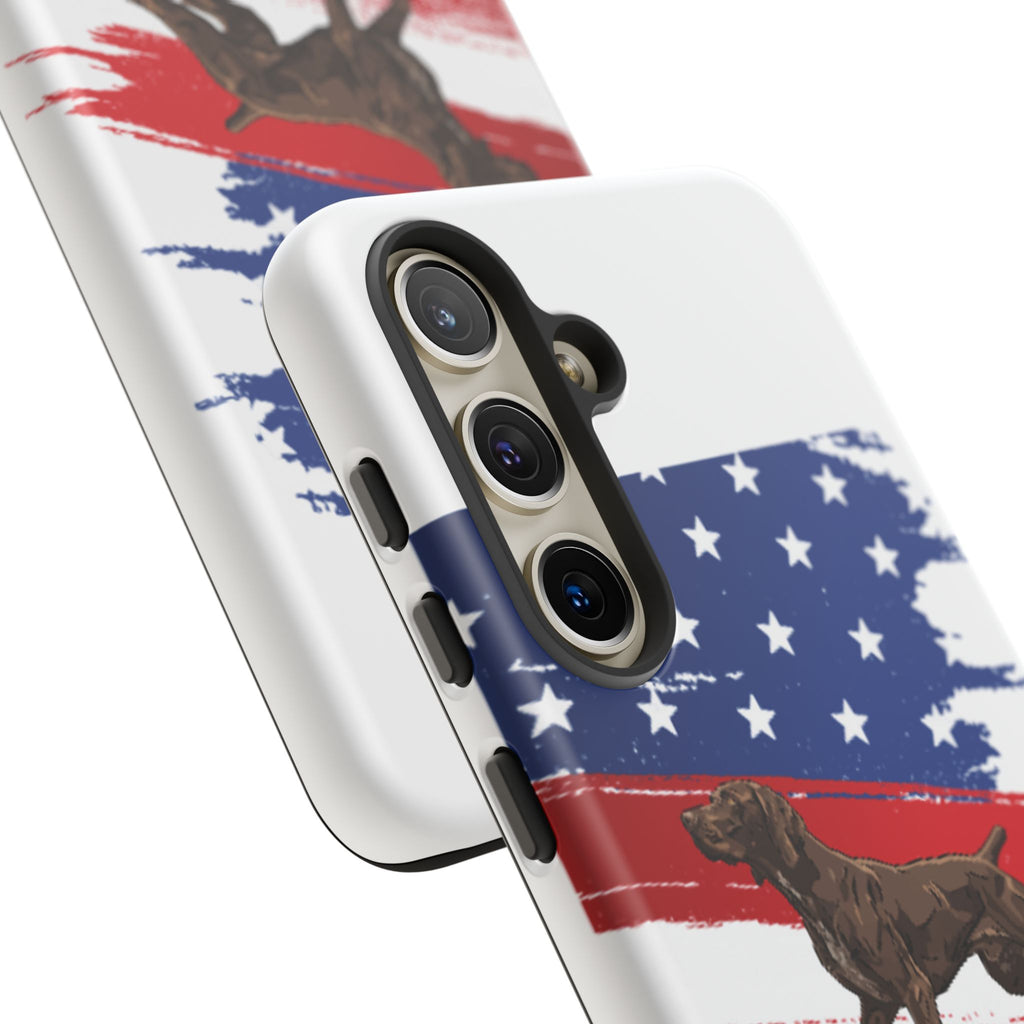 American Flag Pointer Dog phone case | Tough Cases