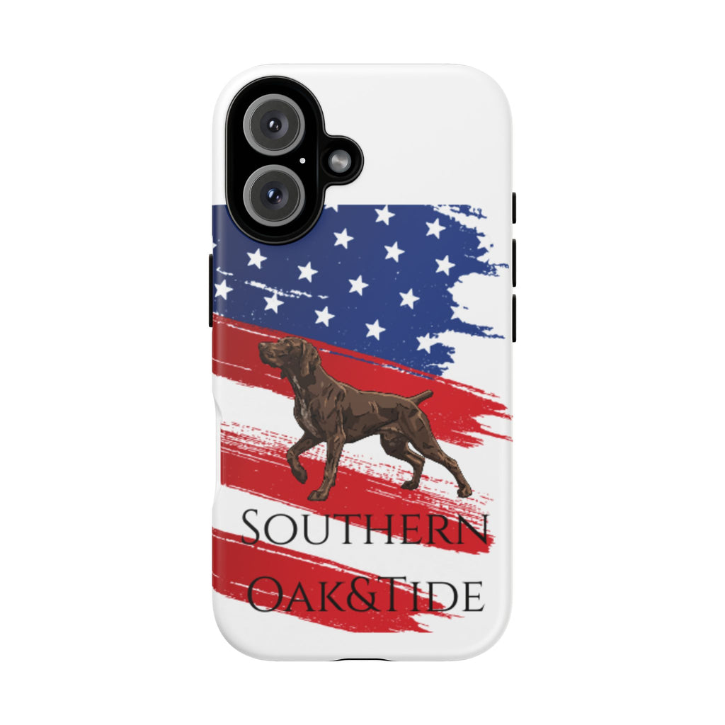 American Flag Pointer Dog phone case | Tough Cases