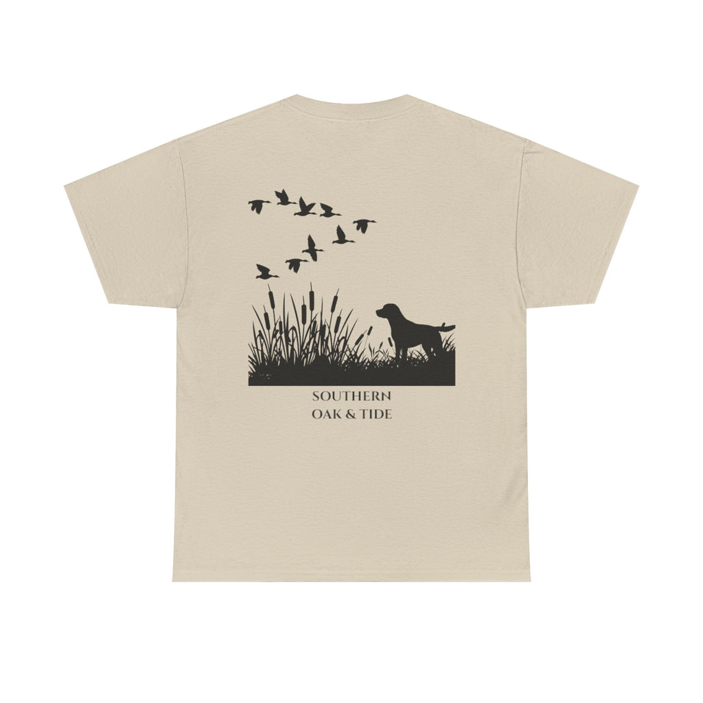 Unisex Heavy Cotton Tee (dog & ducks)