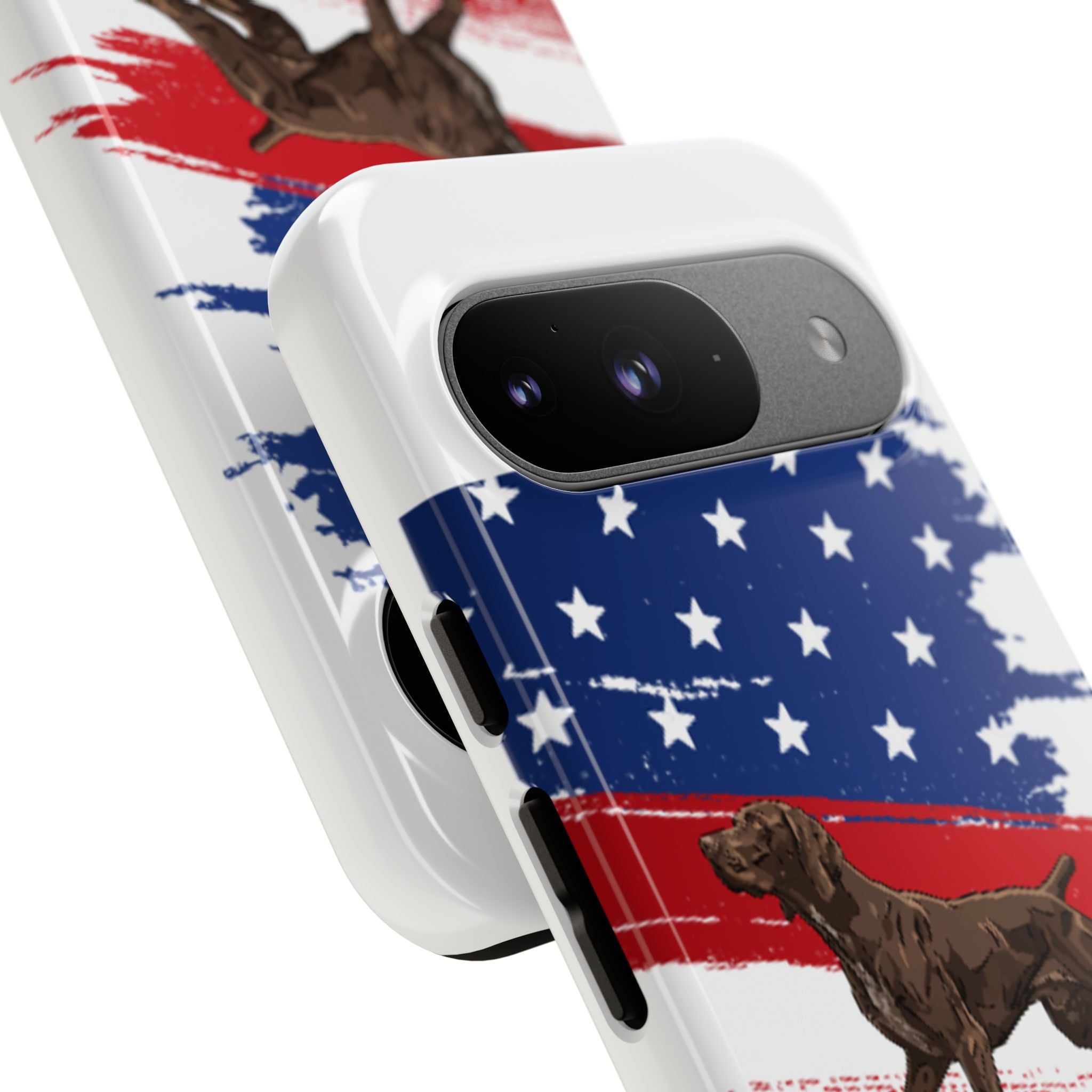 American Flag Pointer Dog phone case | Tough Cases