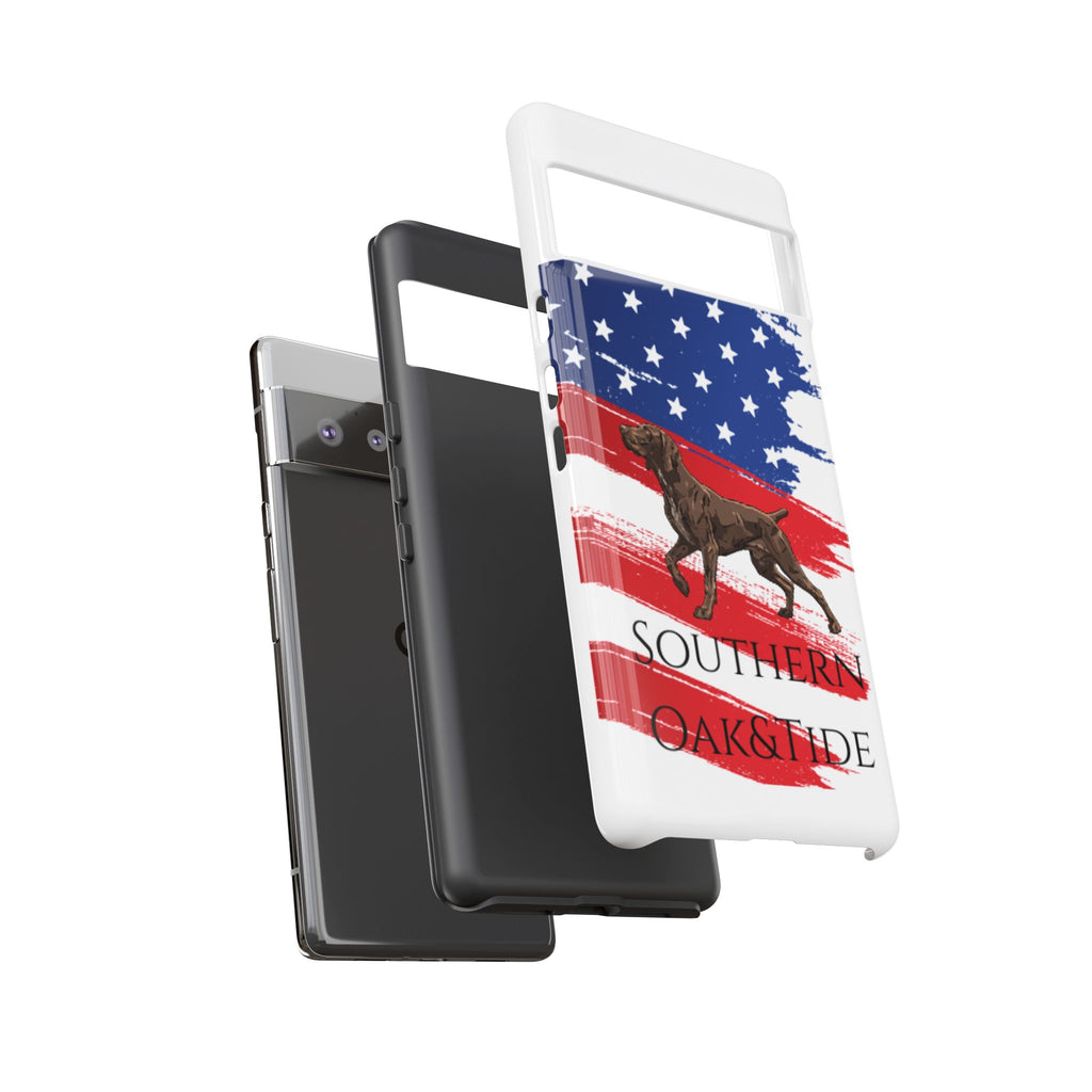 American Flag Pointer Dog phone case | Tough Cases