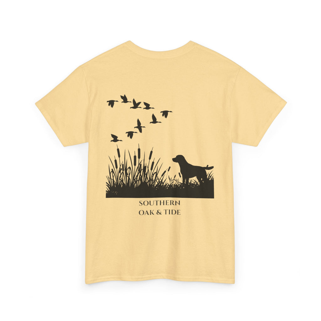 Unisex Heavy Cotton Tee (dog & ducks)