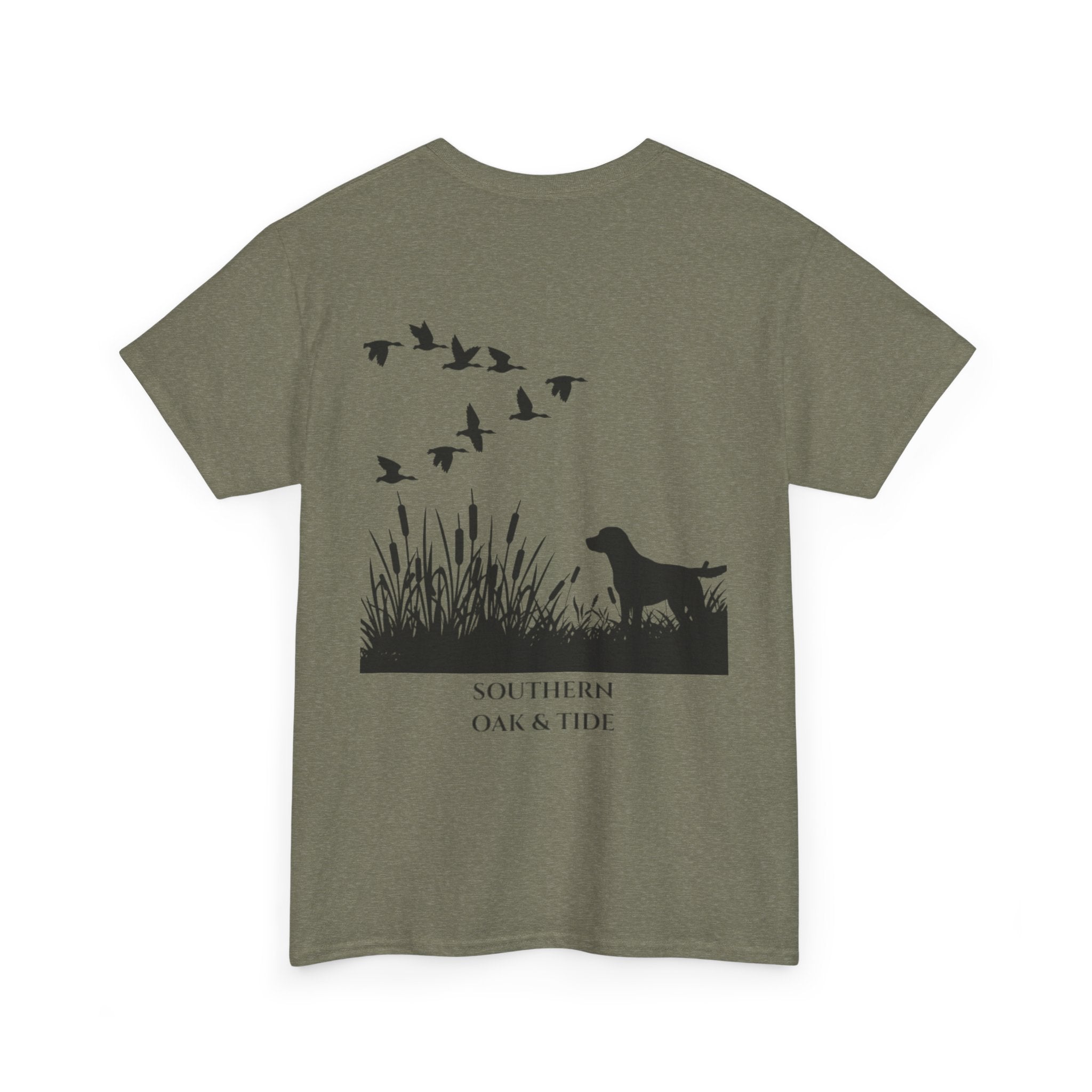 Unisex Heavy Cotton Tee (dog & ducks)