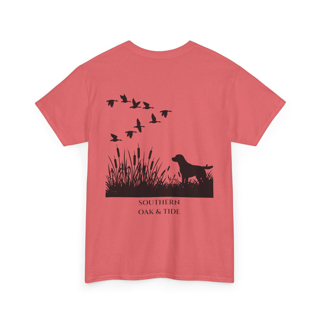 Unisex Heavy Cotton Tee (dog & ducks)