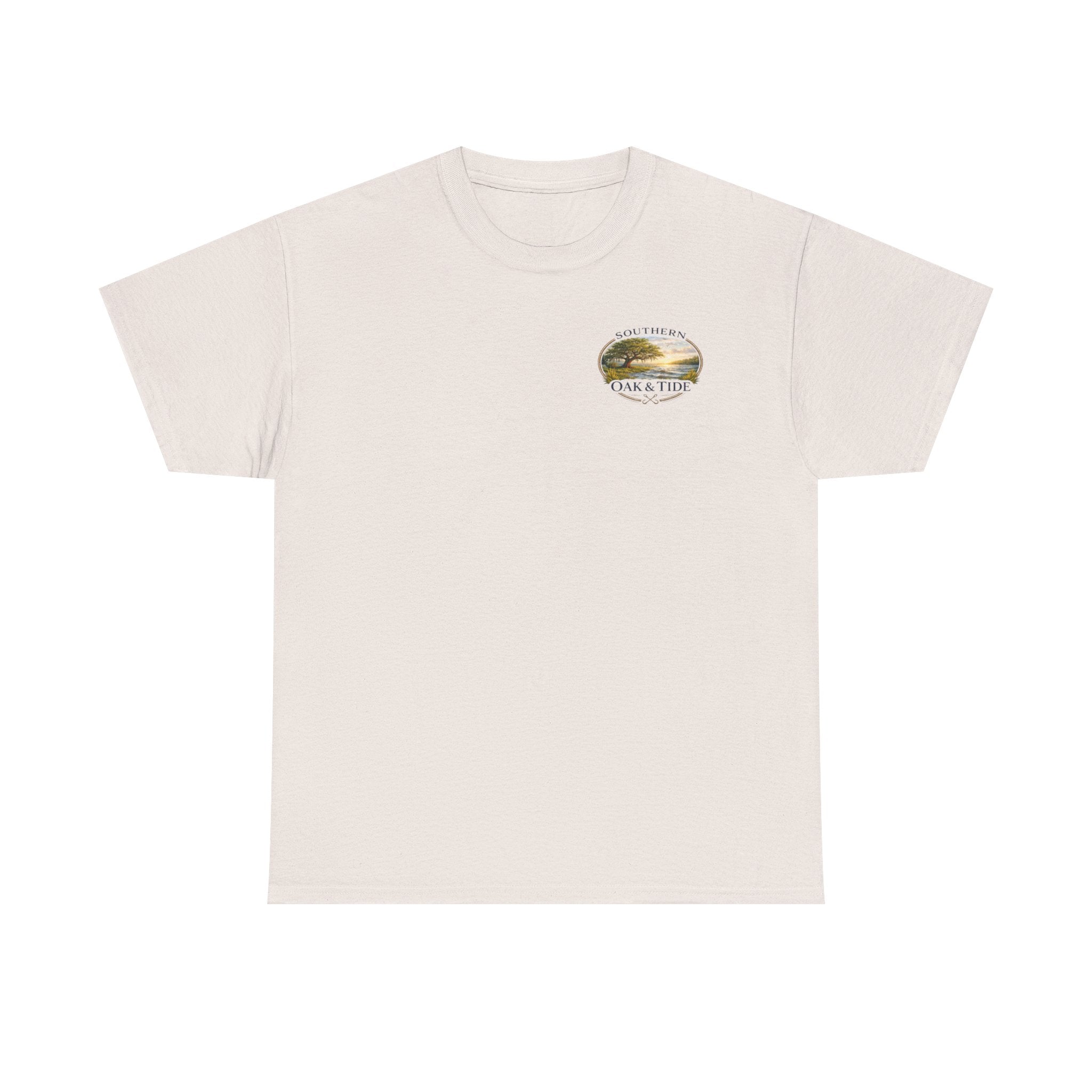Unisex Heavy Cotton Tee(American flag with duck & dog)