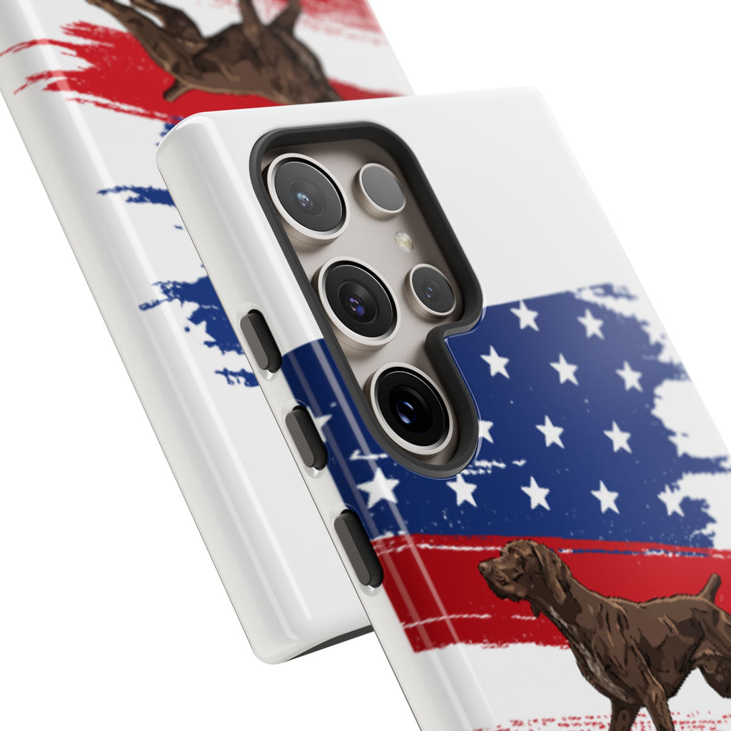 American Flag Pointer Dog phone case | Tough Cases