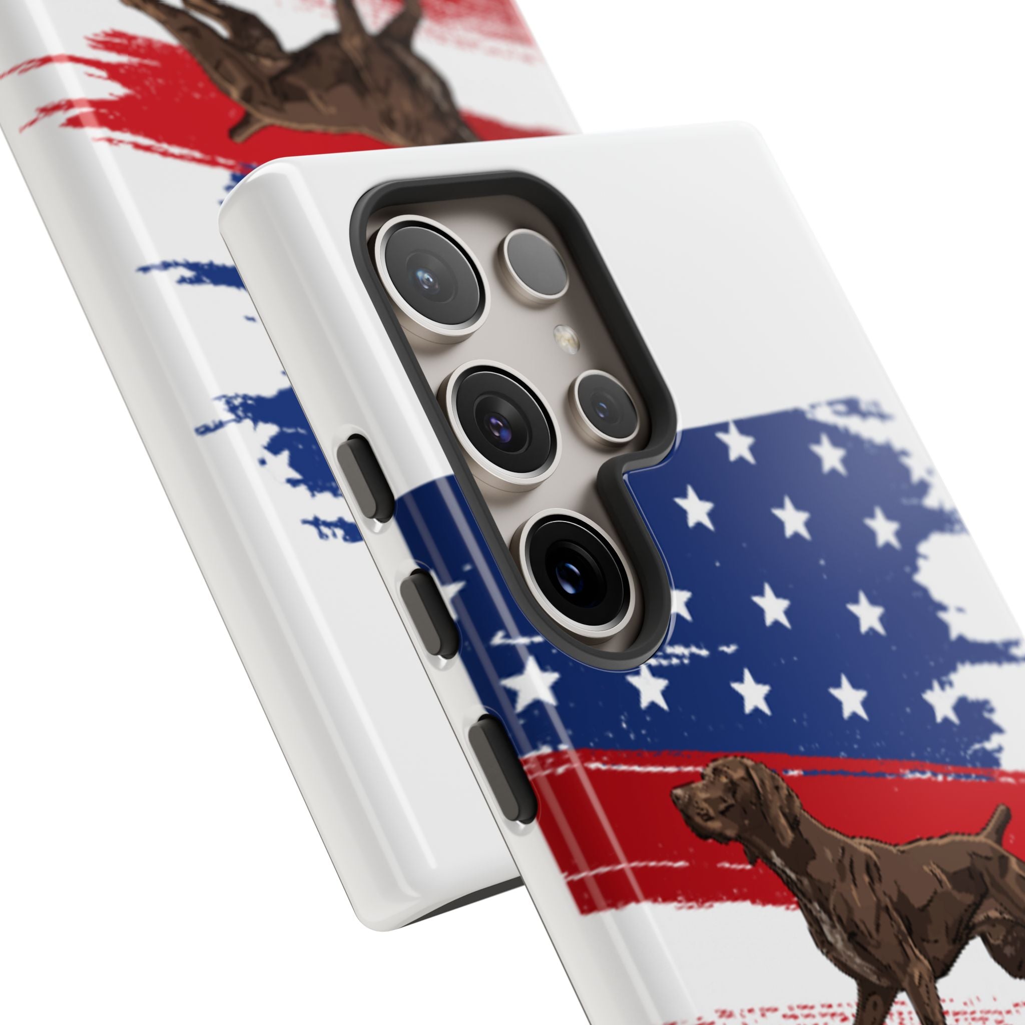 American Flag Pointer Dog phone case | Tough Cases