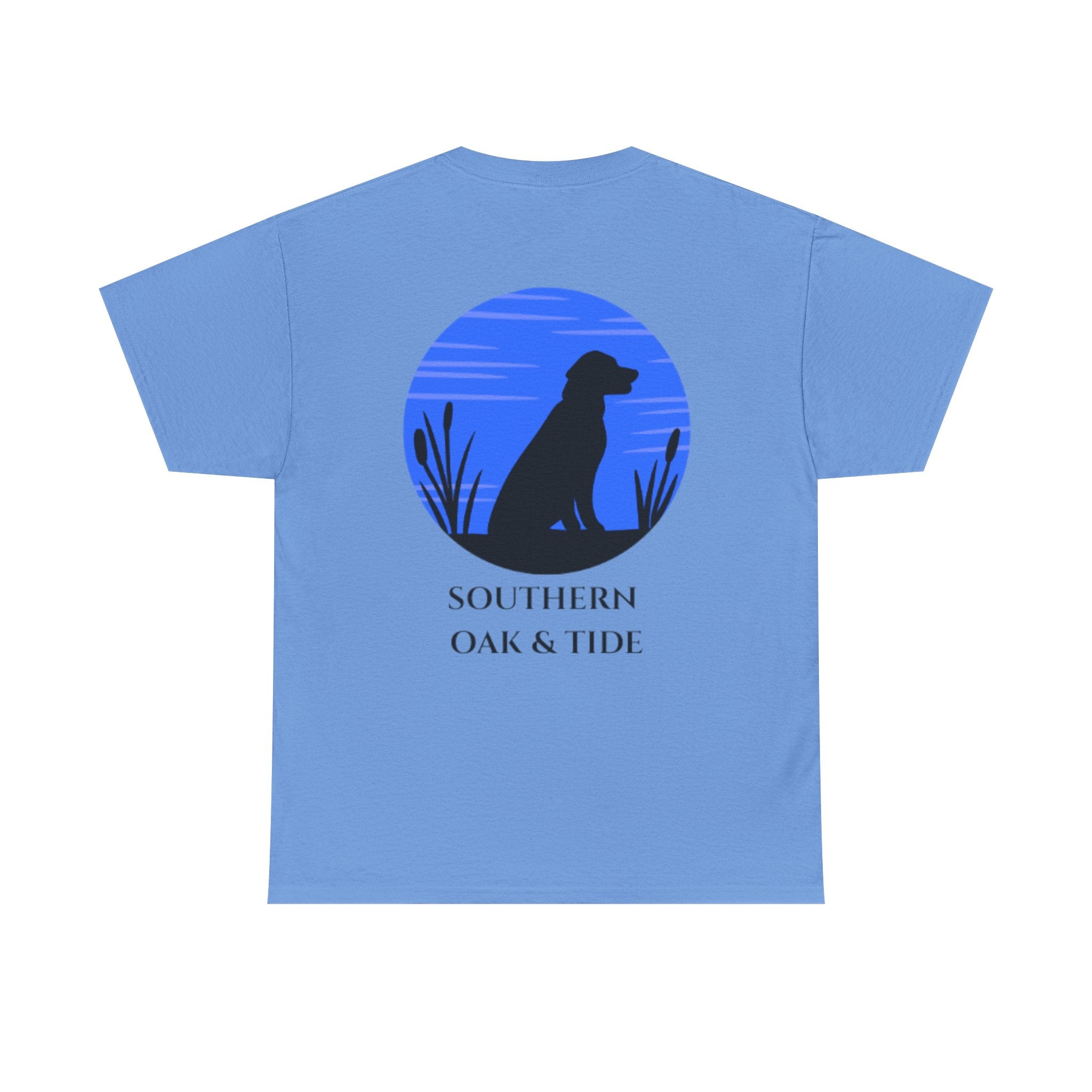 Unisex Heavy Cotton Tee(dog in sunset)