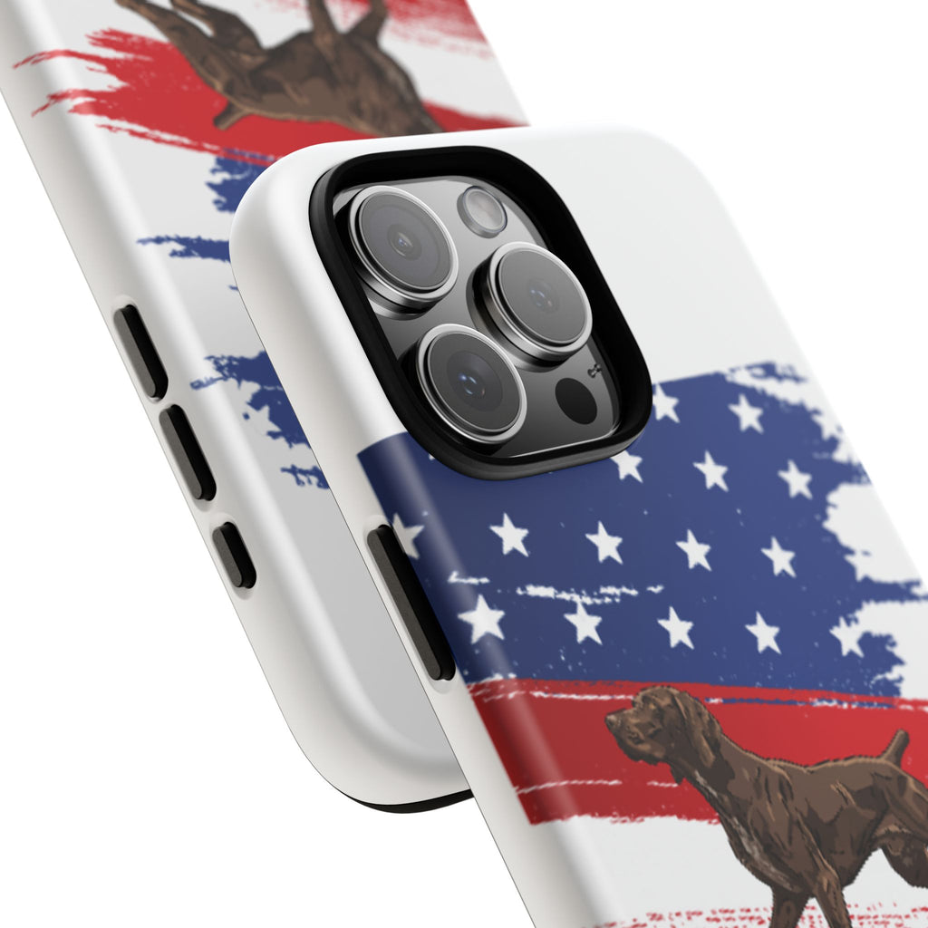 American Flag Pointer Dog phone case | Tough Cases