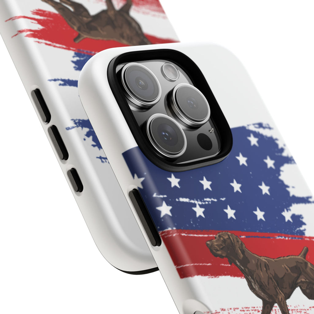 American Flag Pointer Dog phone case | Tough Cases