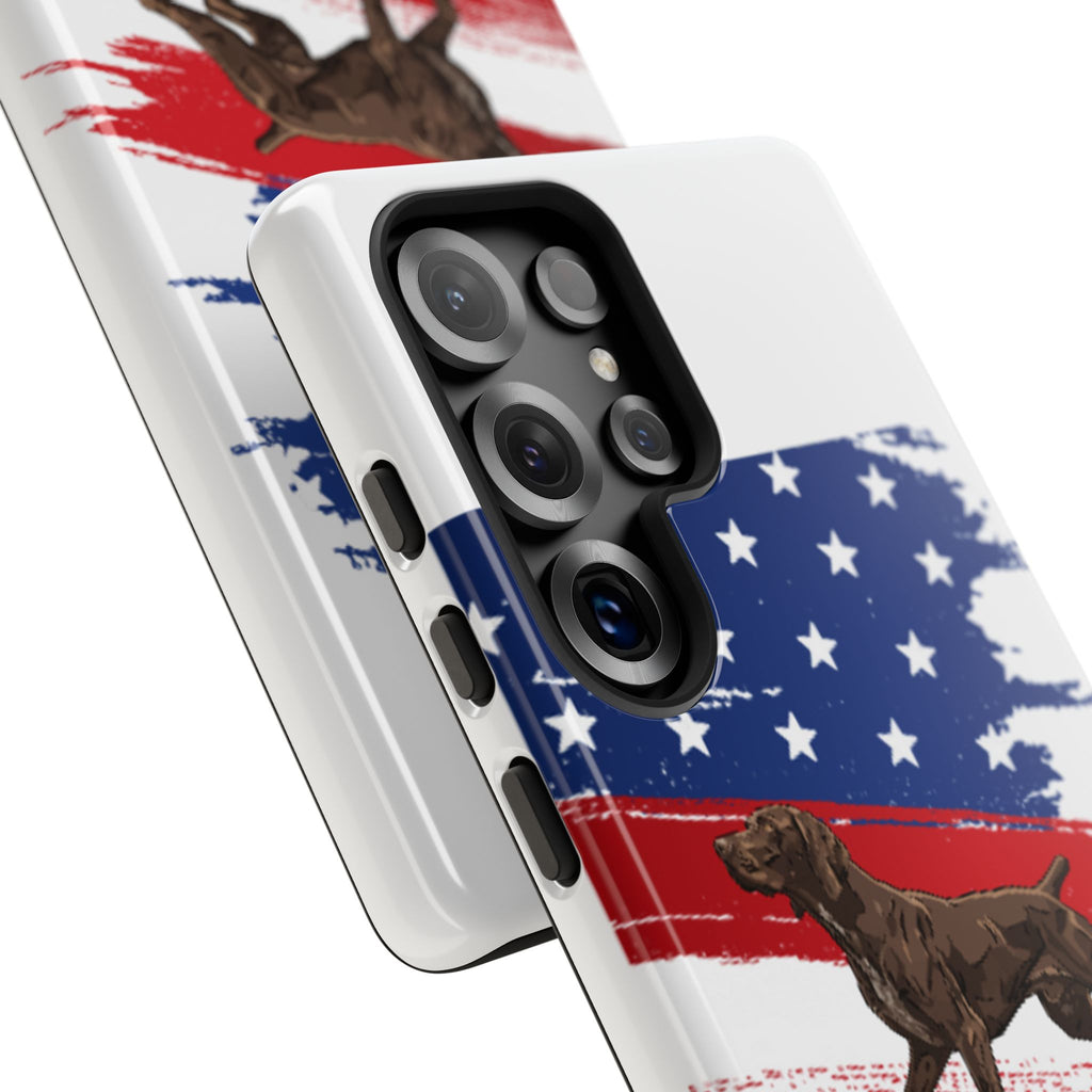 American Flag Pointer Dog phone case | Tough Cases