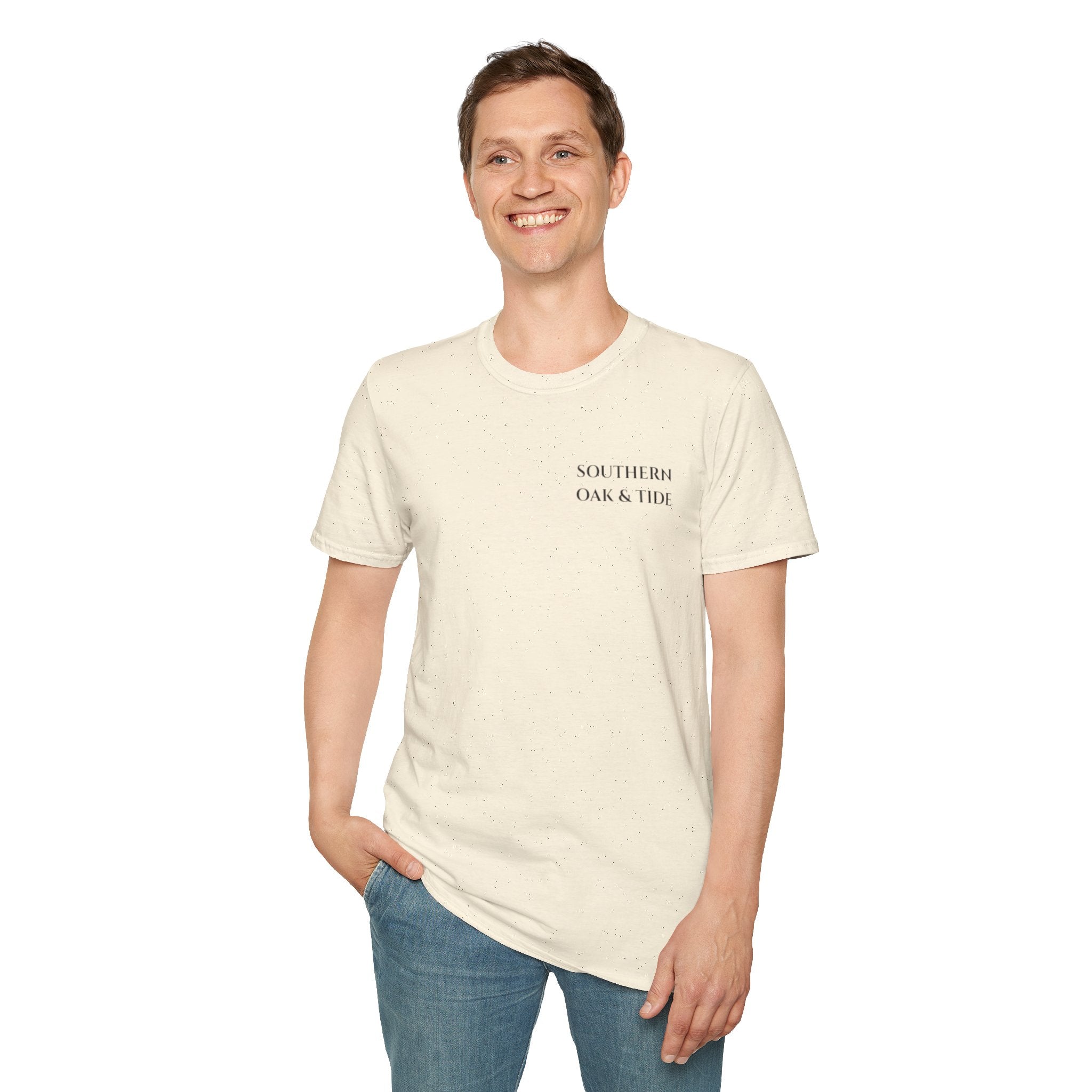 Patriotic Hunting Dog T-Shirt – “Southern Oak & Tide” USA Flag Tee