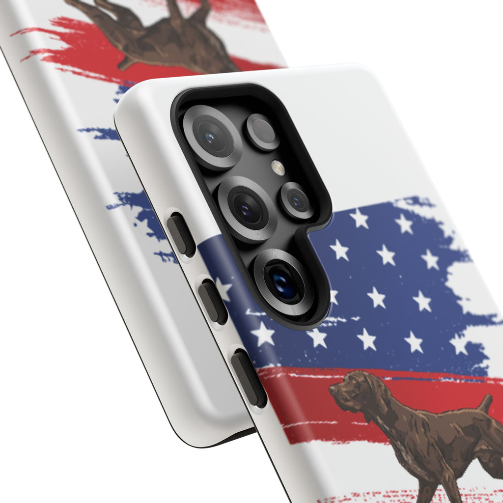 American Flag Pointer Dog phone case | Tough Cases