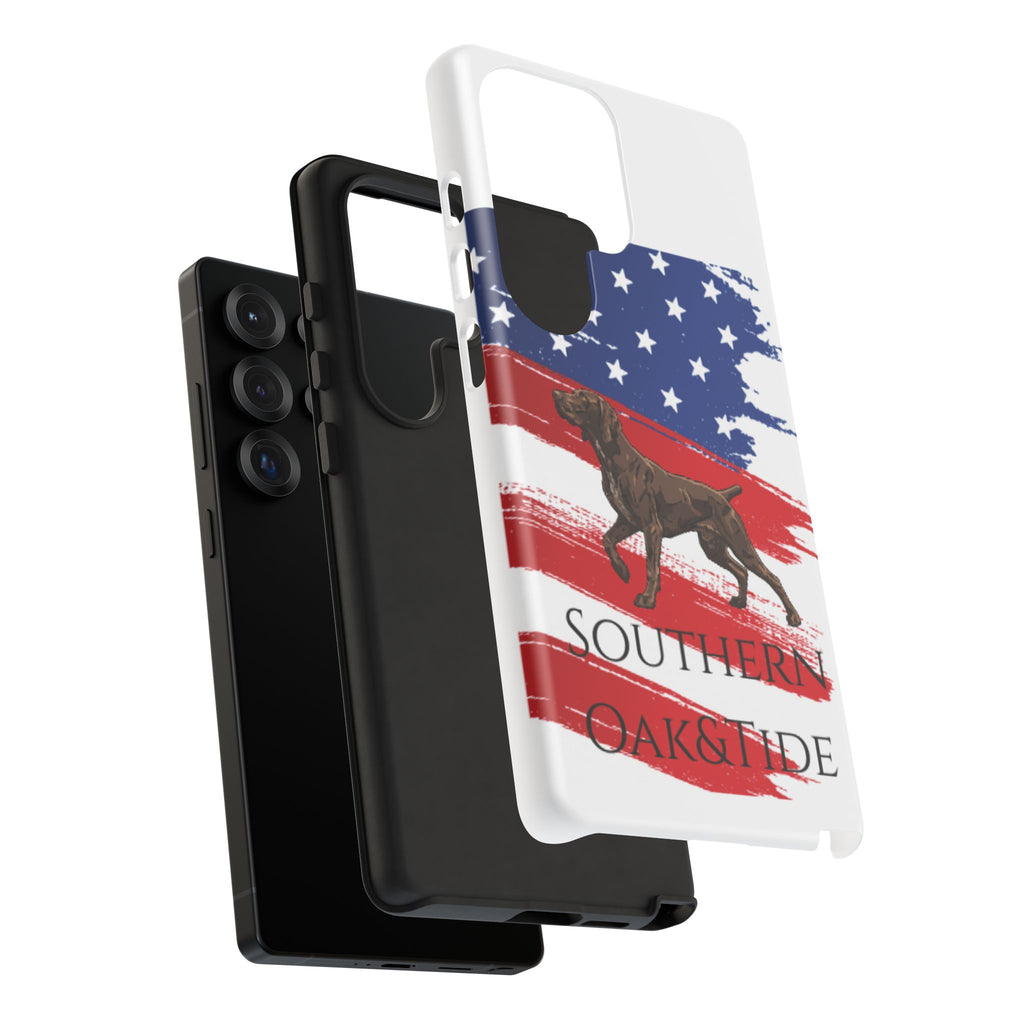 American Flag Pointer Dog phone case | Tough Cases