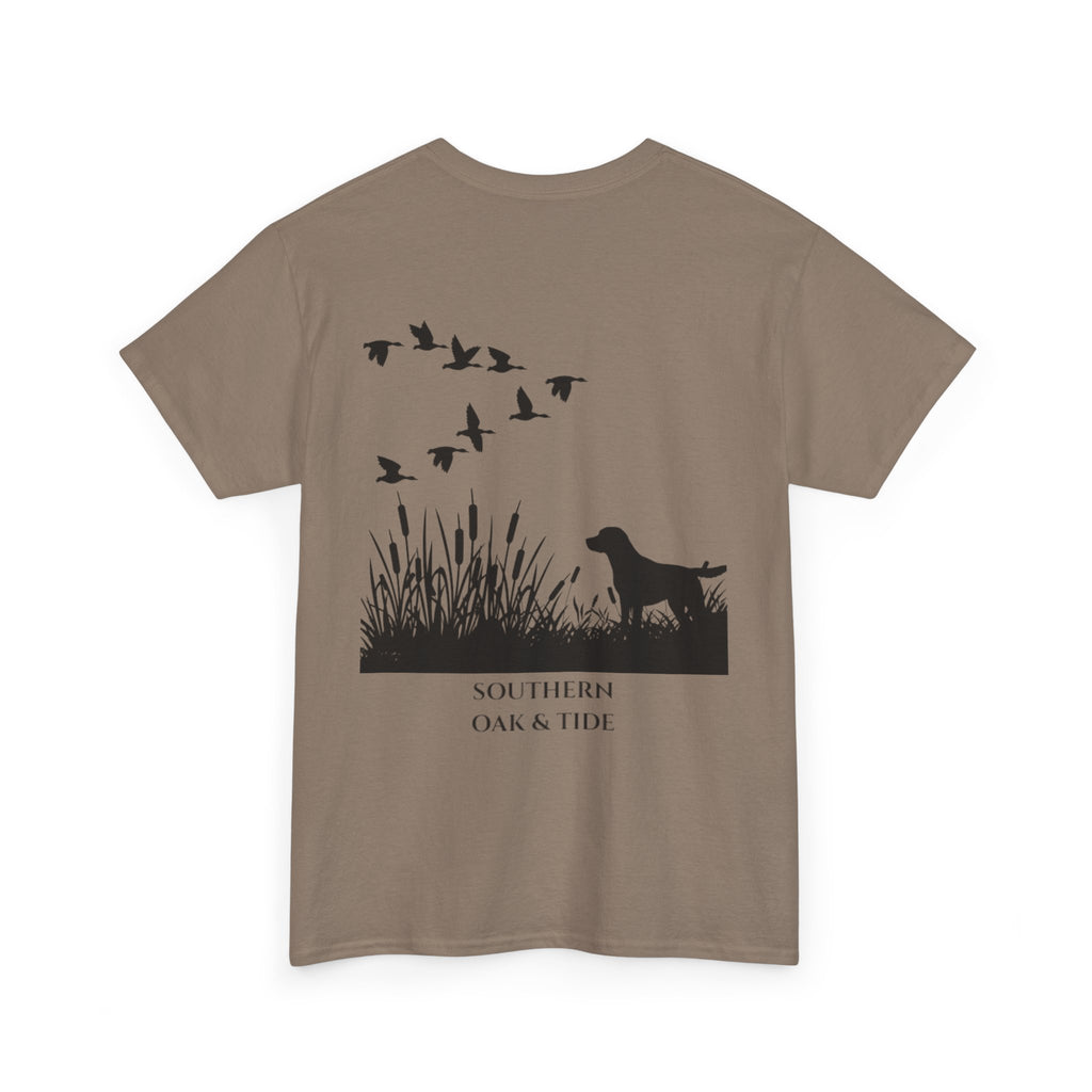Unisex Heavy Cotton Tee (dog & ducks)