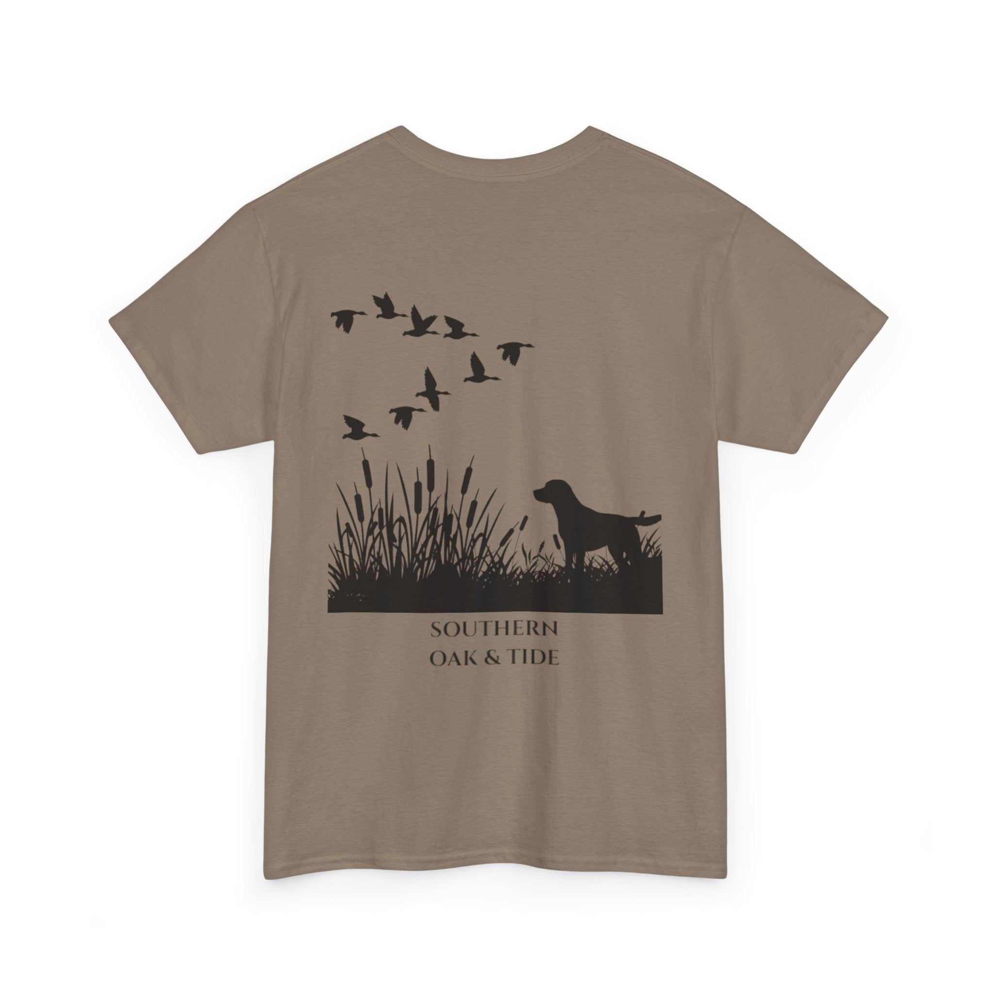 Unisex Heavy Cotton Tee (dog & ducks)
