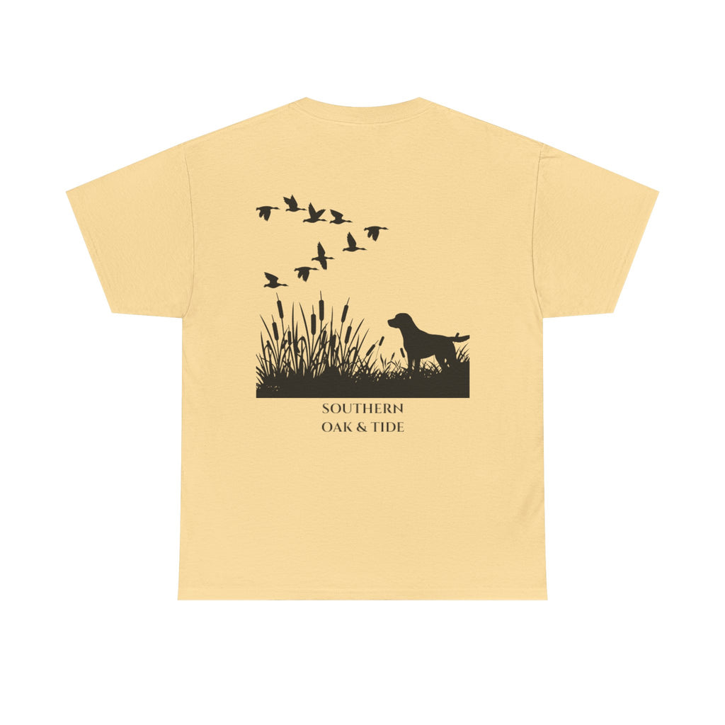 Unisex Heavy Cotton Tee (dog & ducks)
