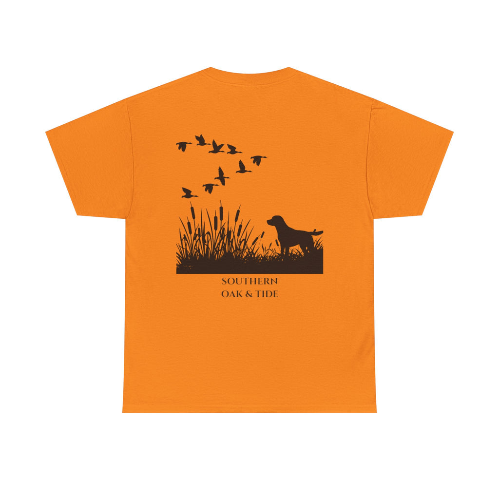 Unisex Heavy Cotton Tee (dog & ducks)
