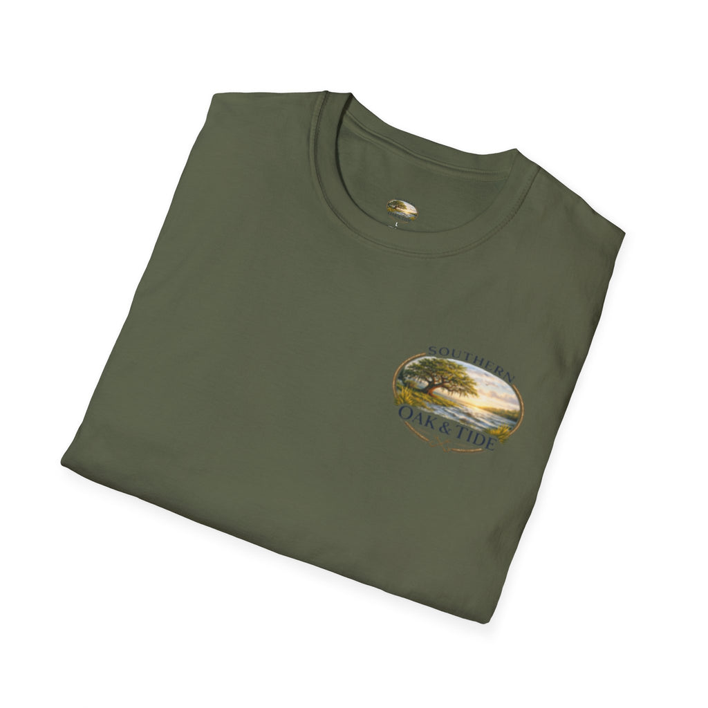 Southern Oak & Tide T-Shirt | Coastal Marsh Design, Logo Tee