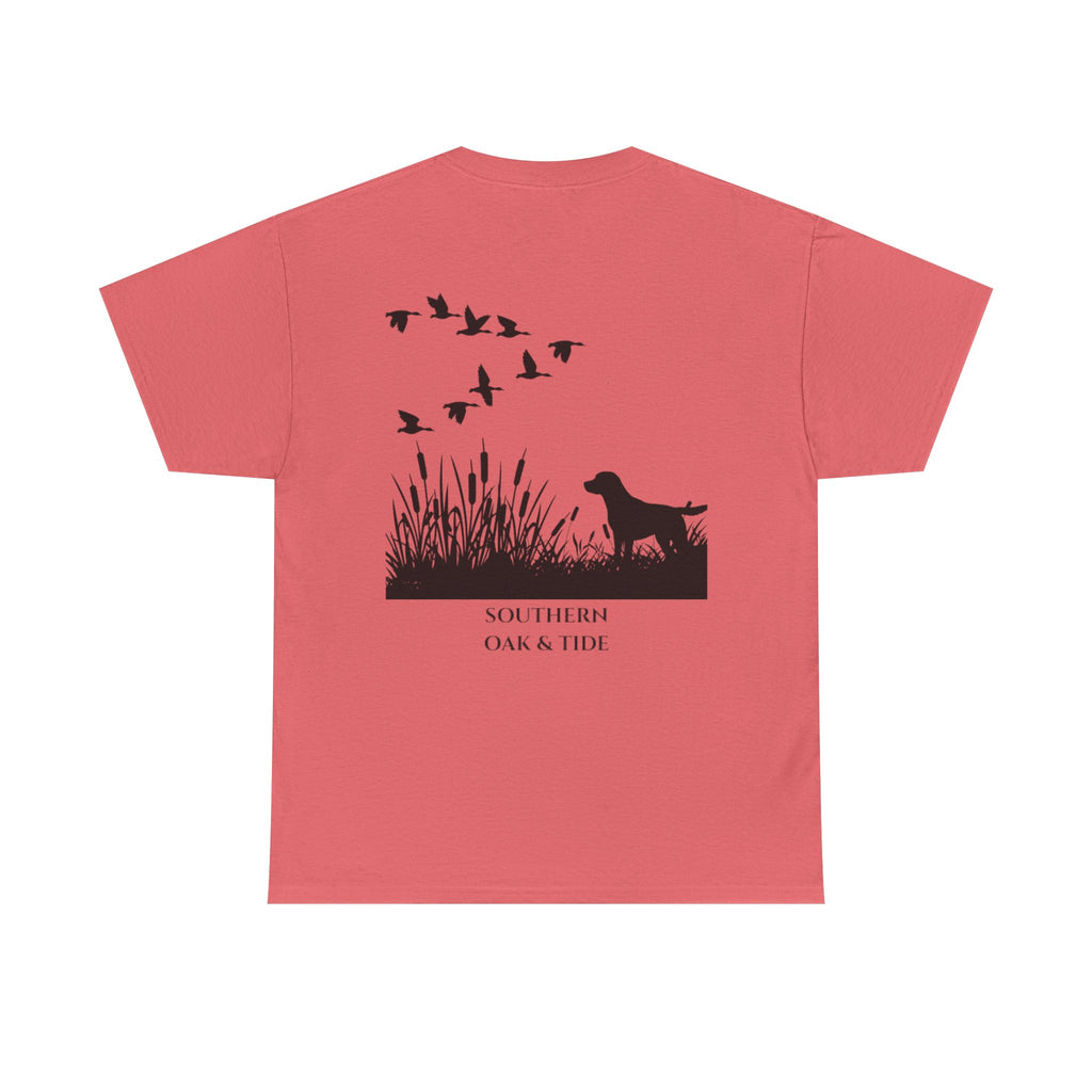 Unisex Heavy Cotton Tee (dog & ducks)