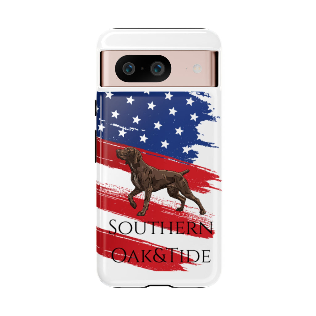 American Flag Pointer Dog phone case | Tough Cases