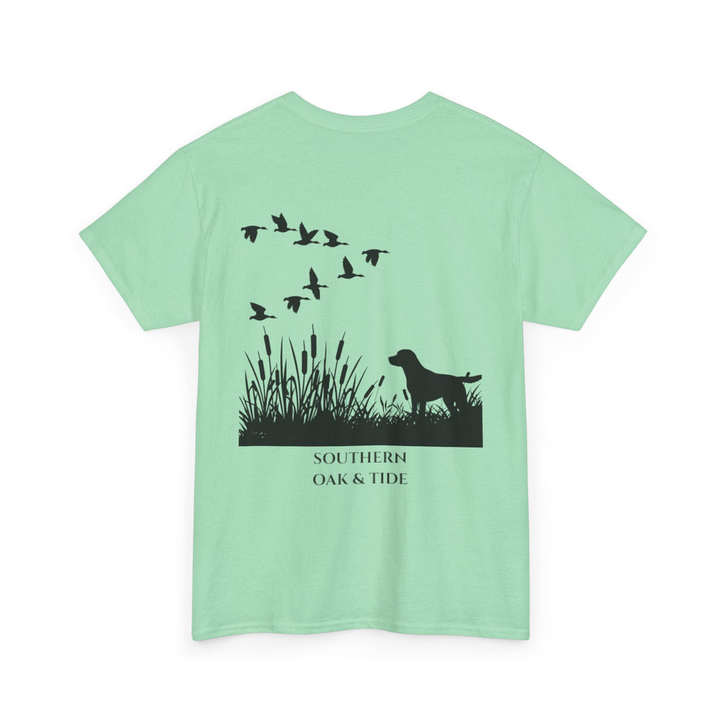 Unisex Heavy Cotton Tee (dog & ducks)