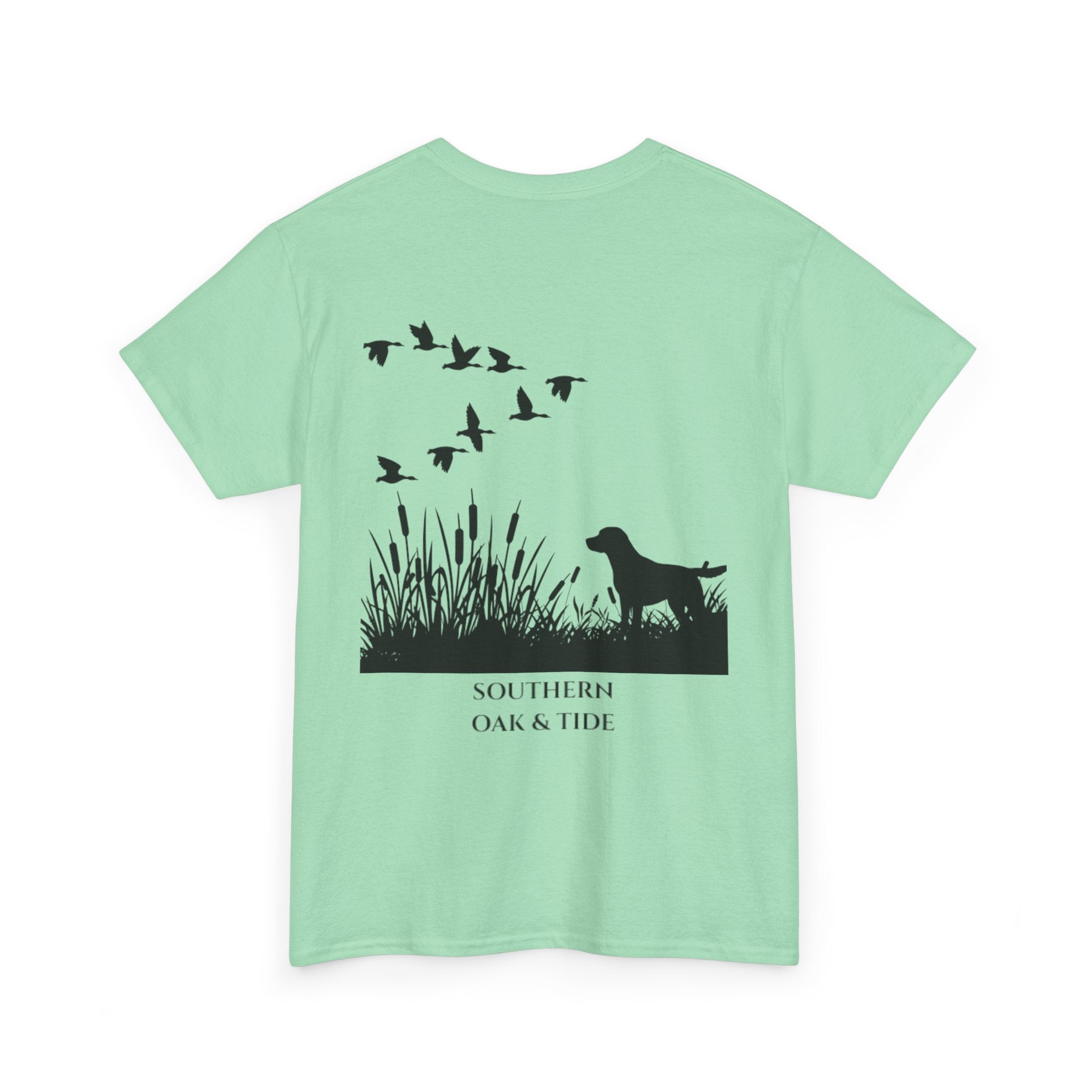 Unisex Heavy Cotton Tee (dog & ducks)