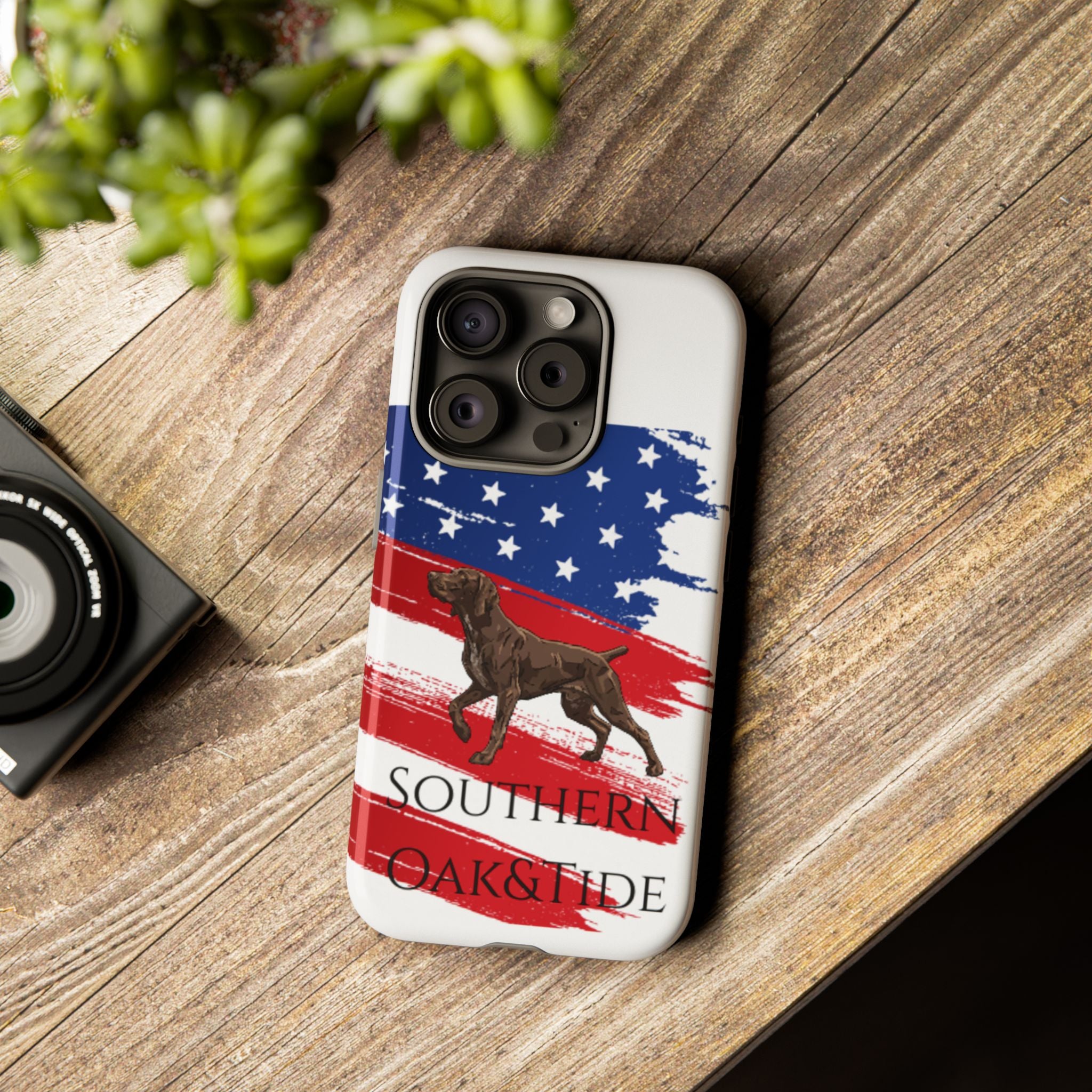 American Flag Pointer Dog phone case | Tough Cases