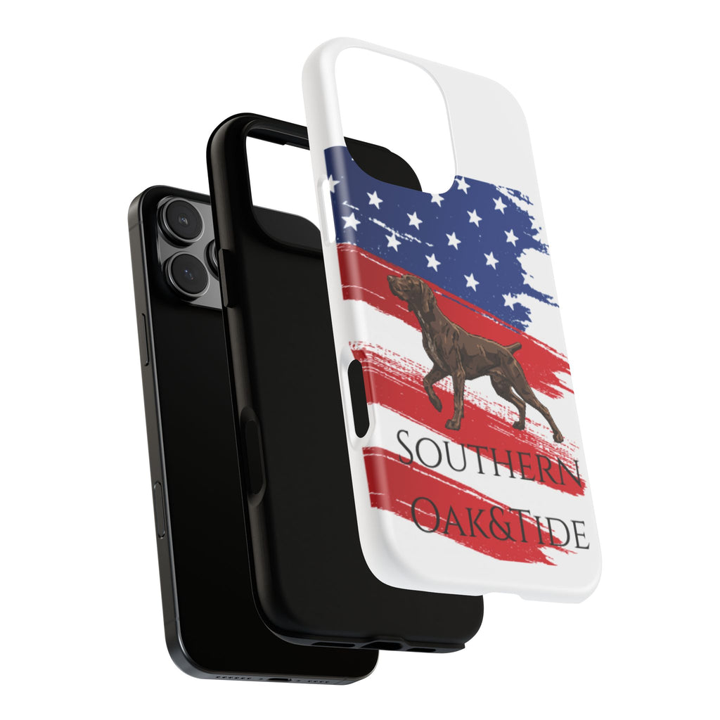 American Flag Pointer Dog phone case | Tough Cases