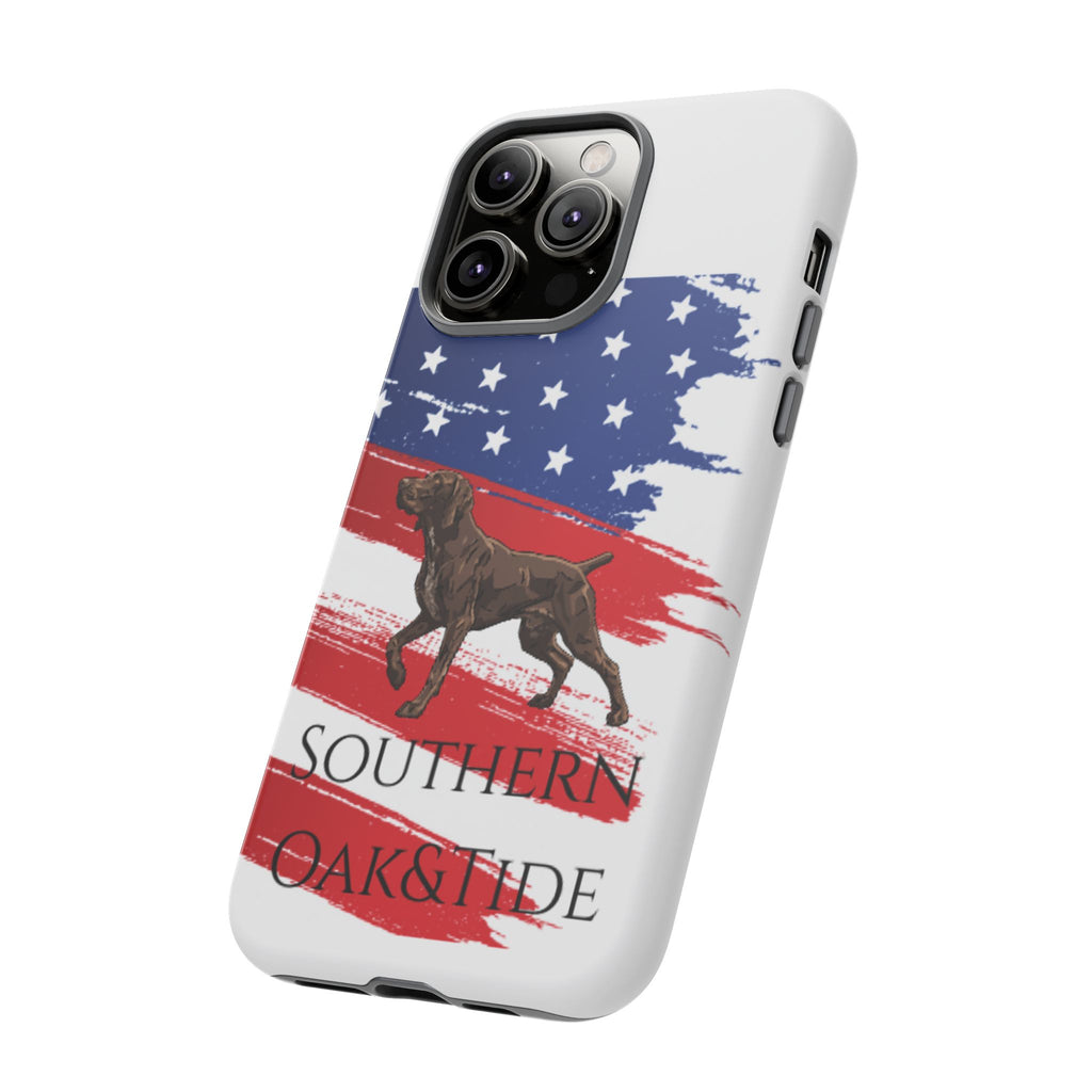 American Flag Pointer Dog phone case | Tough Cases