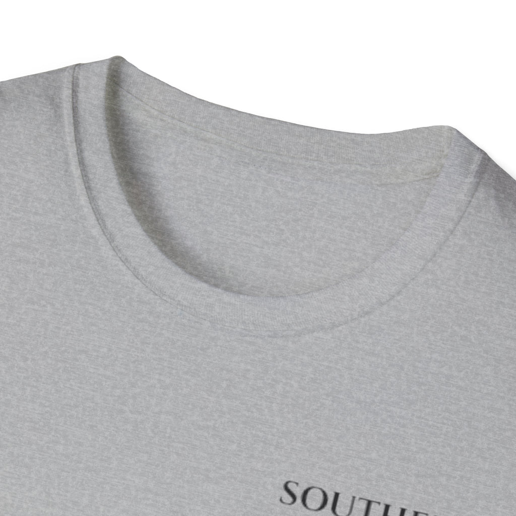 Southern Oaktide Fishing Tee — Sunset Boat Graphic T-Shirt