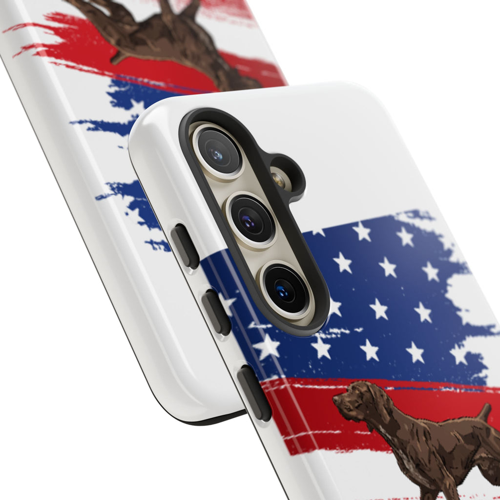 American Flag Pointer Dog phone case | Tough Cases