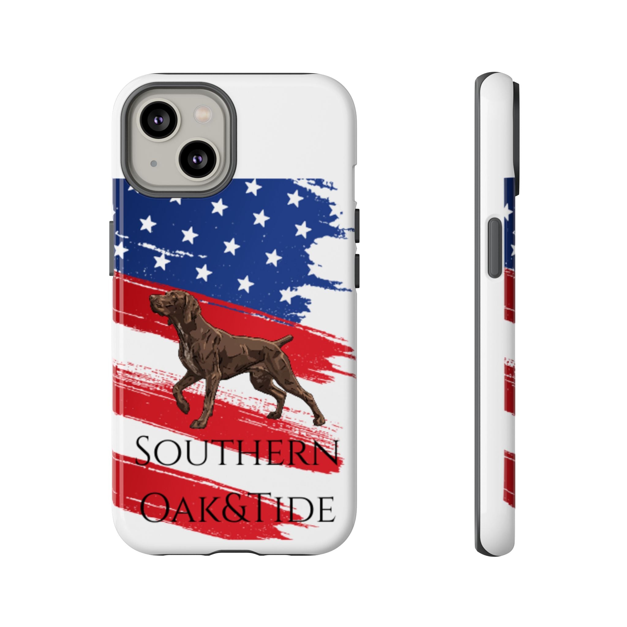 American Flag Pointer Dog phone case | Tough Cases