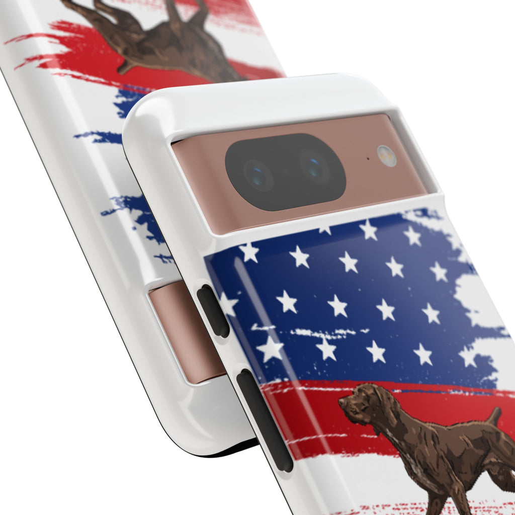 American Flag Pointer Dog phone case | Tough Cases