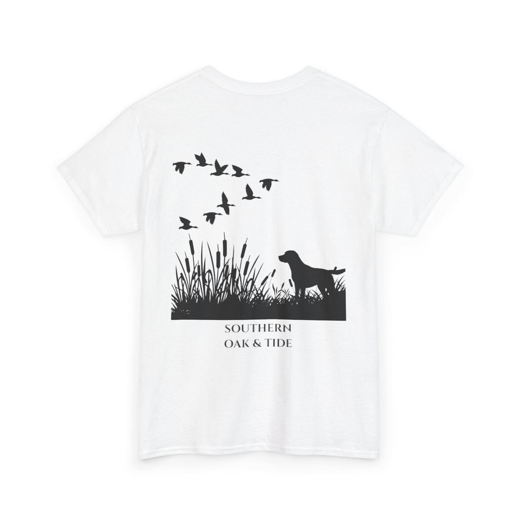 Unisex Heavy Cotton Tee (dog & ducks)