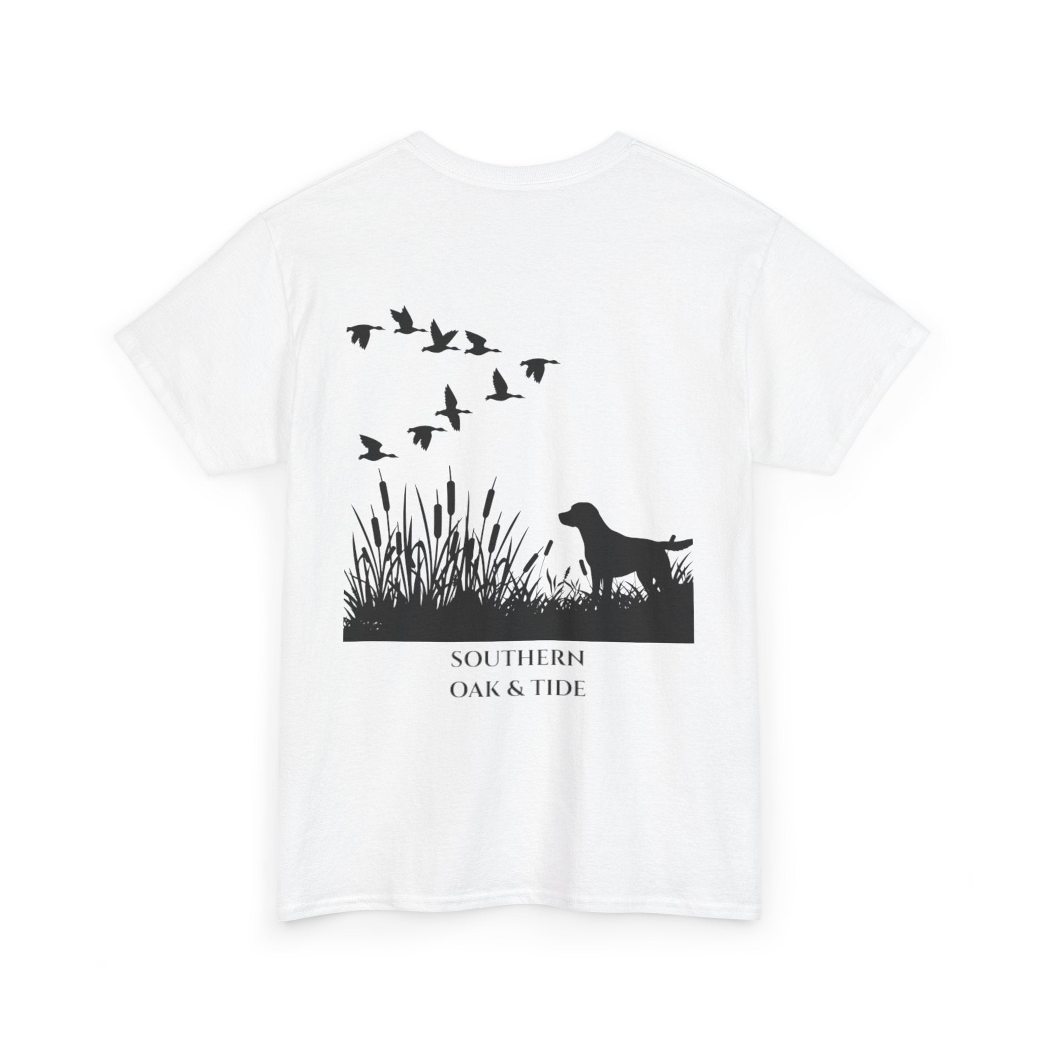 Unisex Heavy Cotton Tee (dog & ducks)
