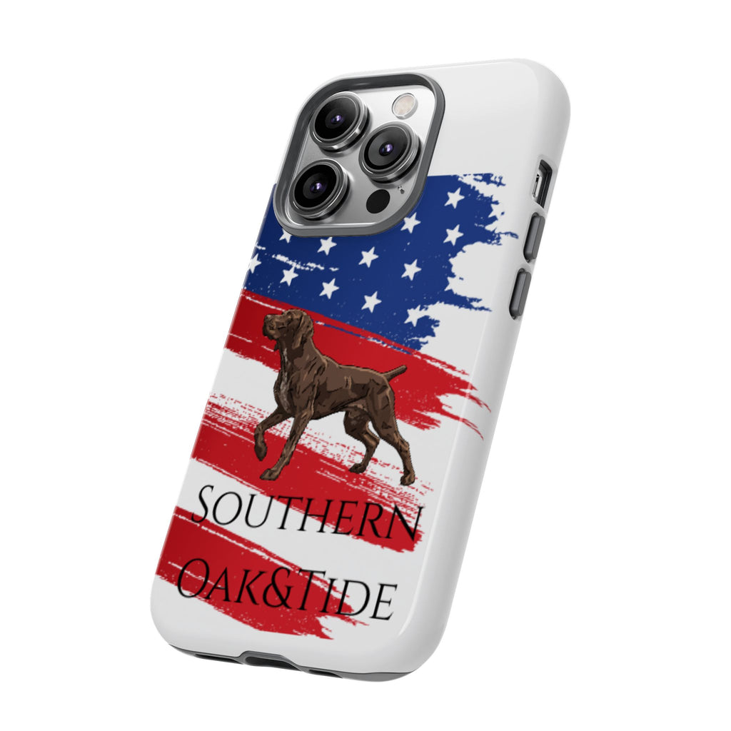 American Flag Pointer Dog phone case | Tough Cases