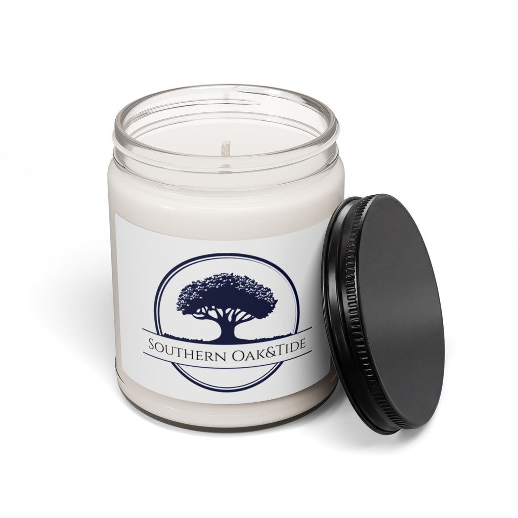 Southern Oak & Tide logo Candle, Soy Candle 9oz | Coastal Oak Scent