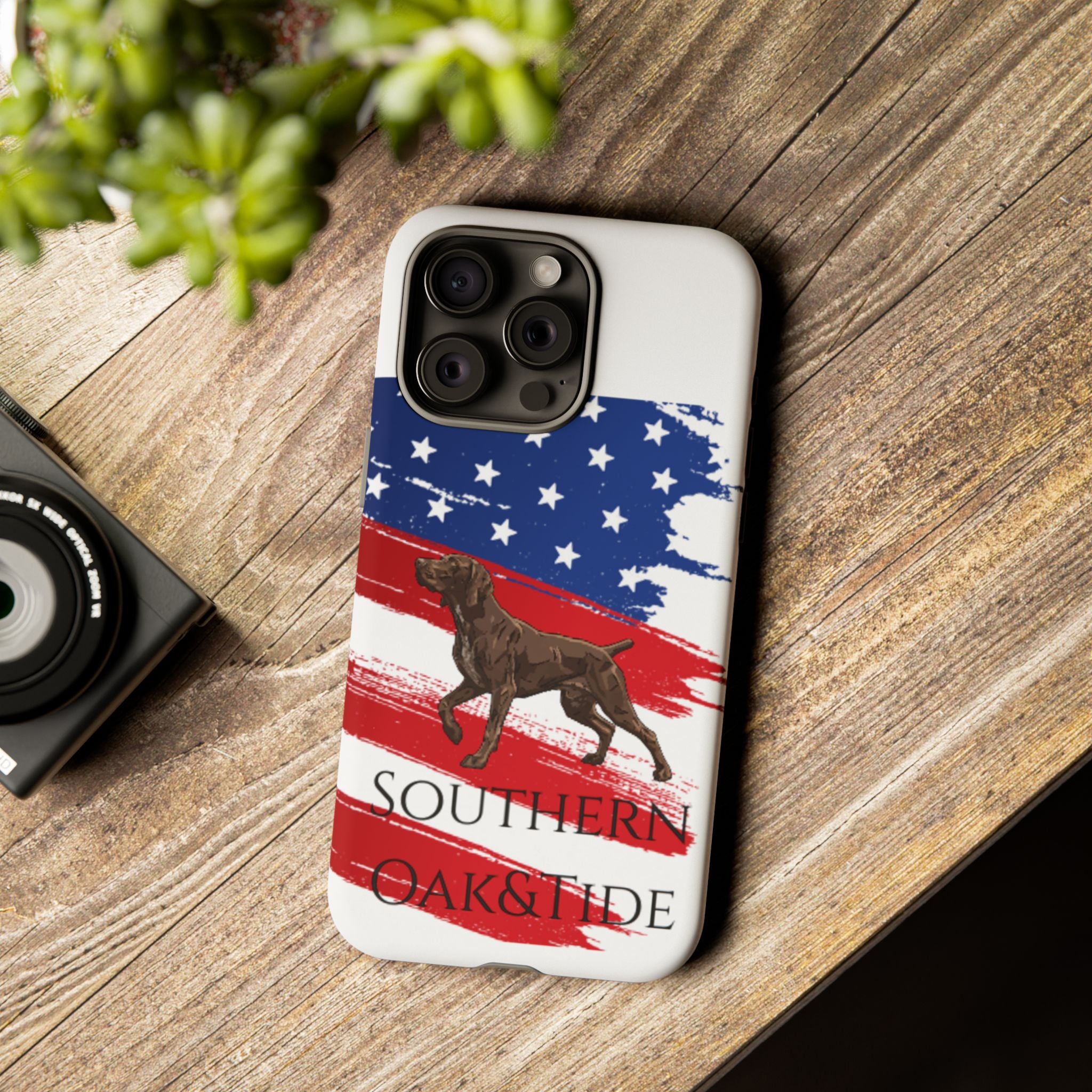 American Flag Pointer Dog phone case | Tough Cases