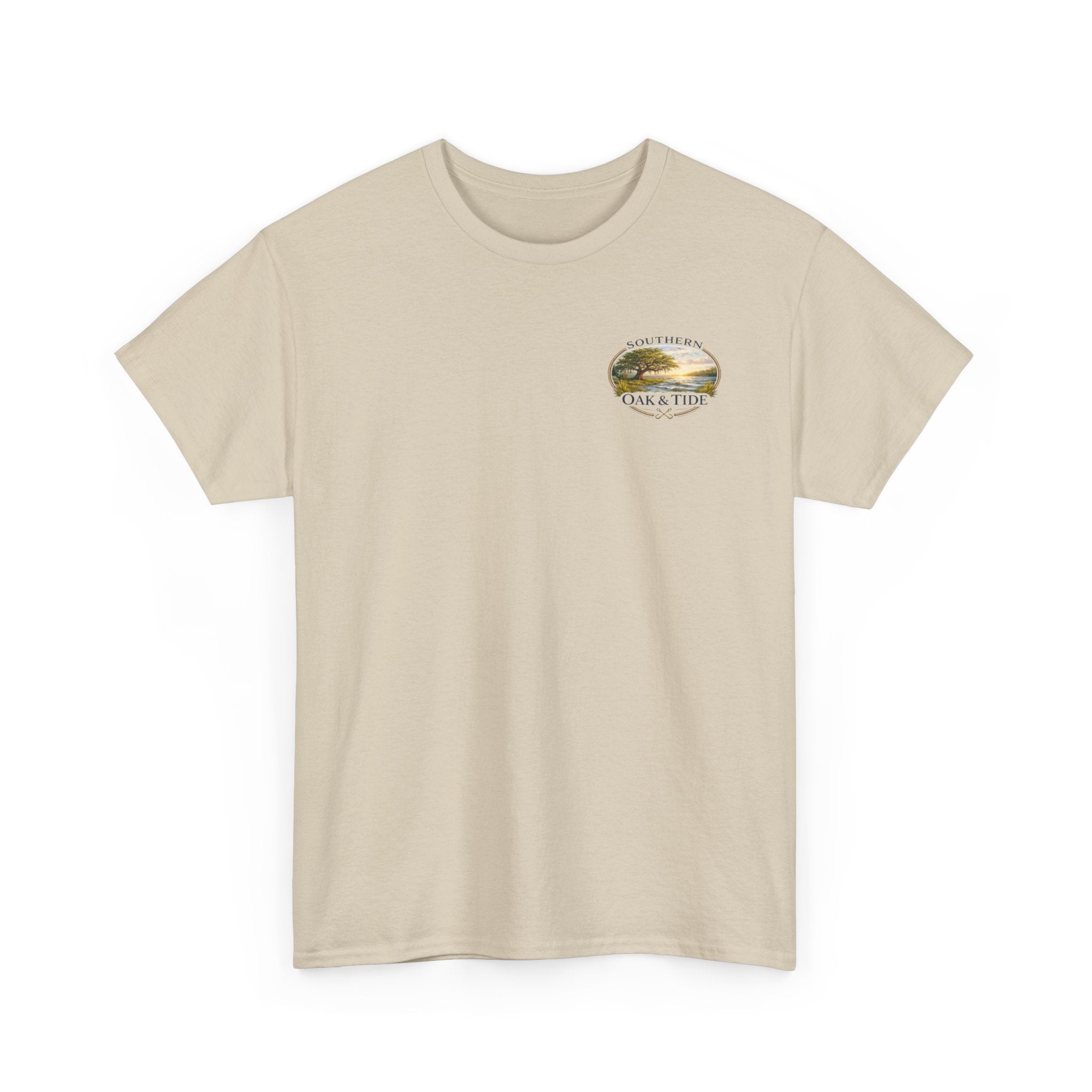 Unisex Heavy Cotton Tee(dog in sunset)