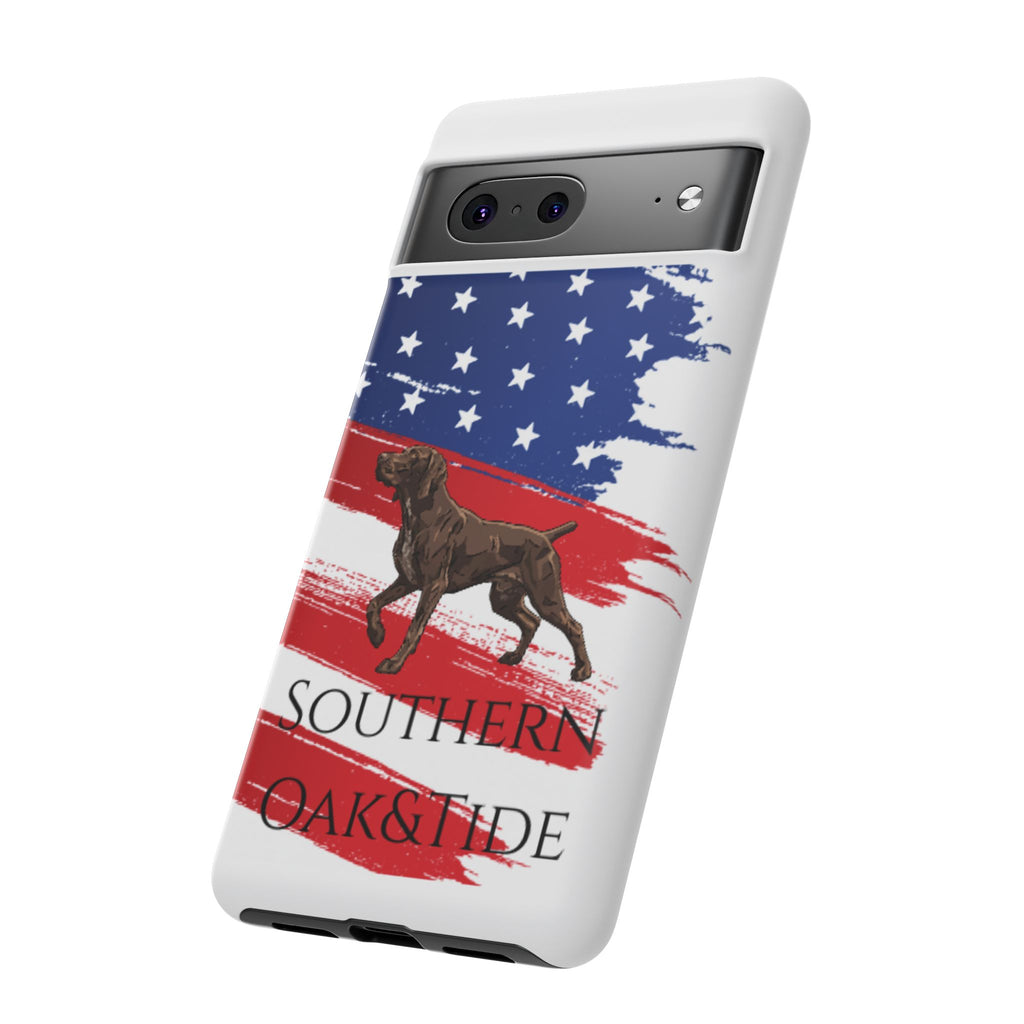 American Flag Pointer Dog phone case | Tough Cases