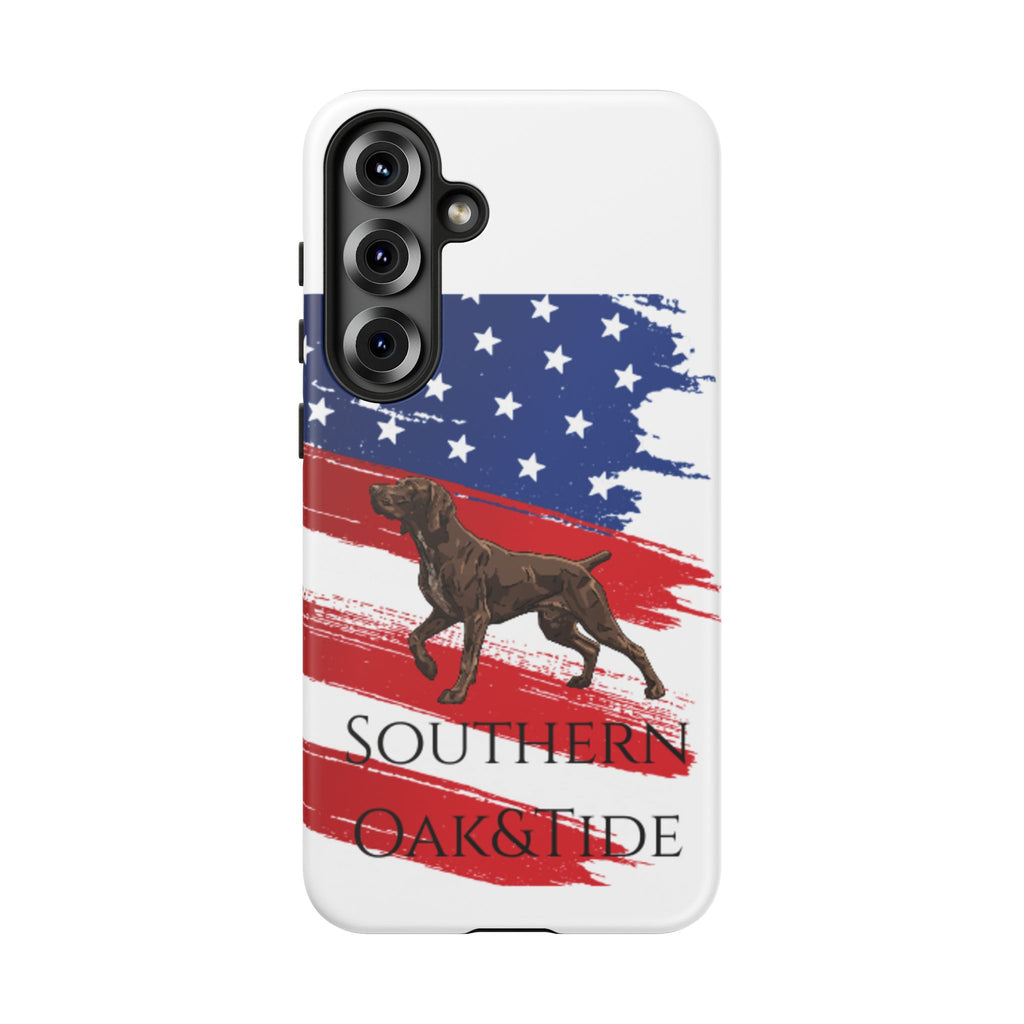 American Flag Pointer Dog phone case | Tough Cases