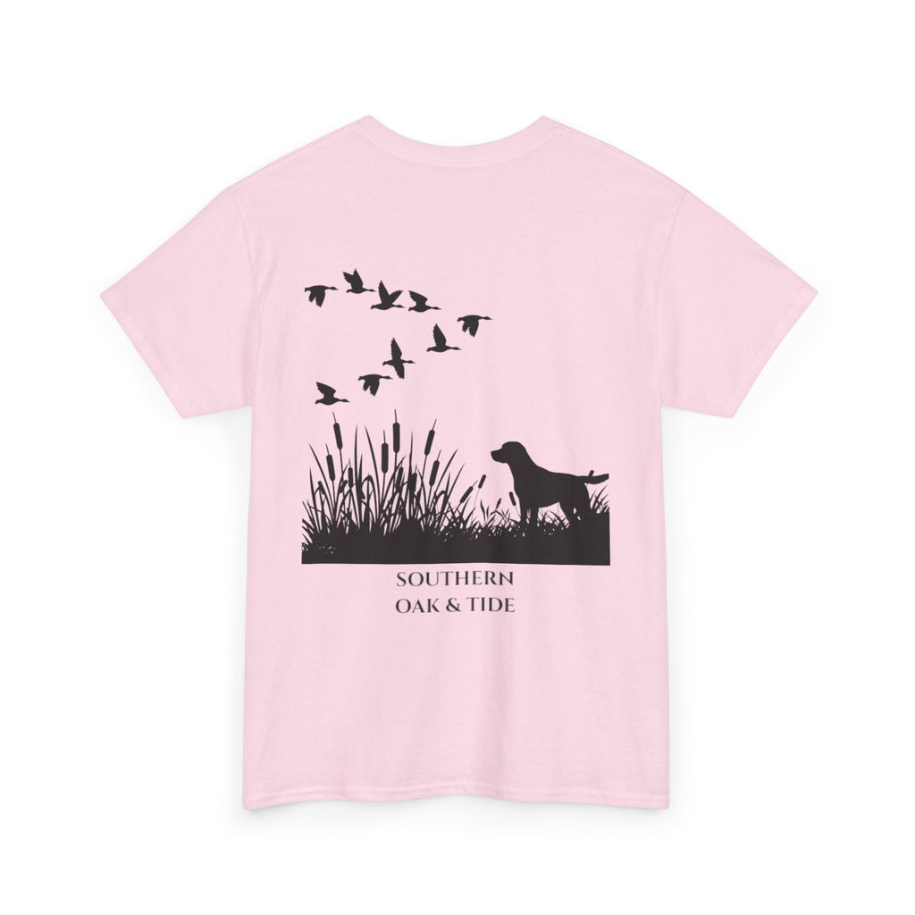 Unisex Heavy Cotton Tee (dog & ducks)