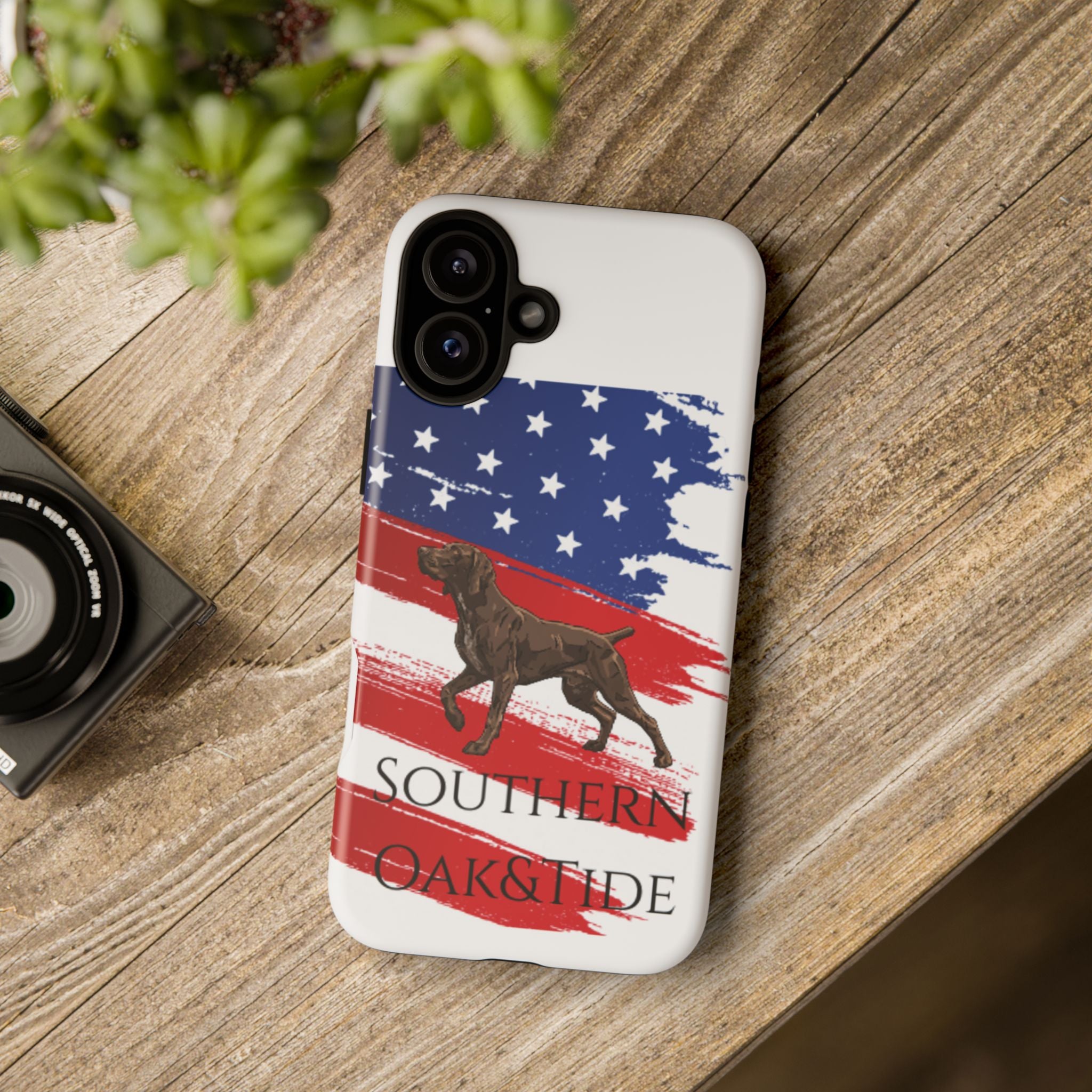 American Flag Pointer Dog phone case | Tough Cases