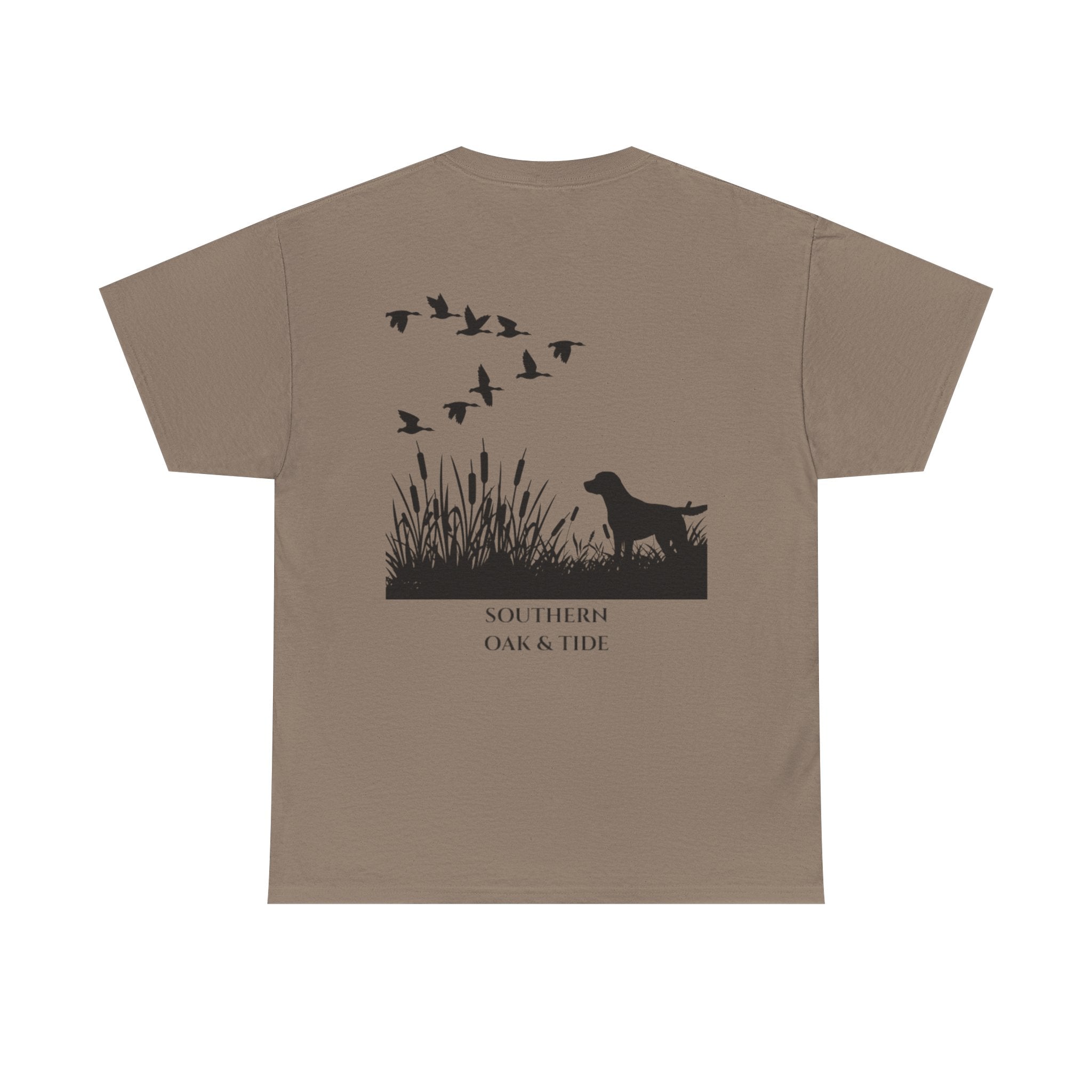 Unisex Heavy Cotton Tee (dog & ducks)